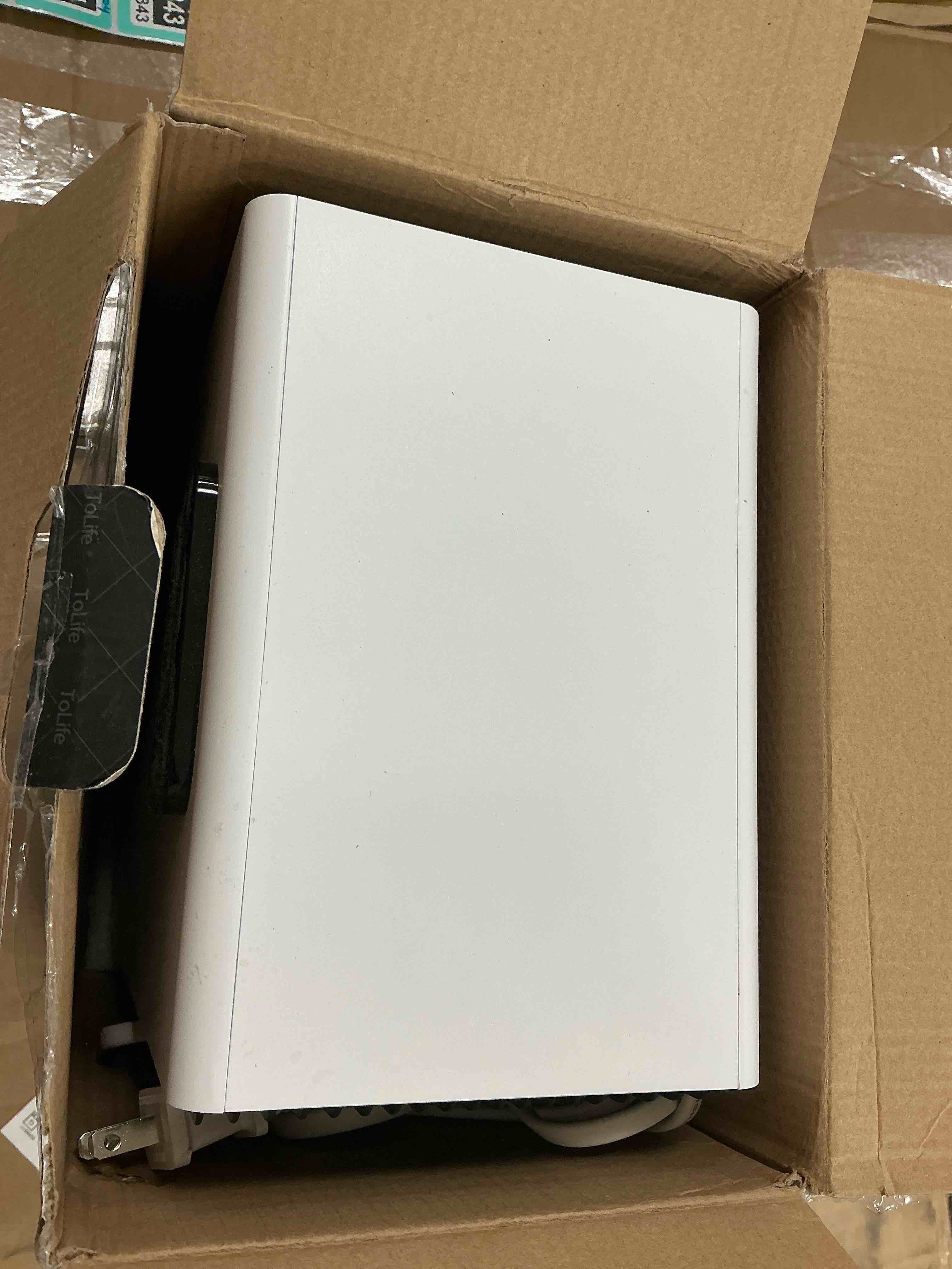 Condition photo showing Good Condition for EGEH Dehumidifiers for Home, 62 OZ Dehumidifier for Room with Auto Shut Off, Sleep Mode (800 sq. ft) Portable Dehumidifier for Bathroom, Bedroom, Basement, RV, 7 Colors LED Light, White