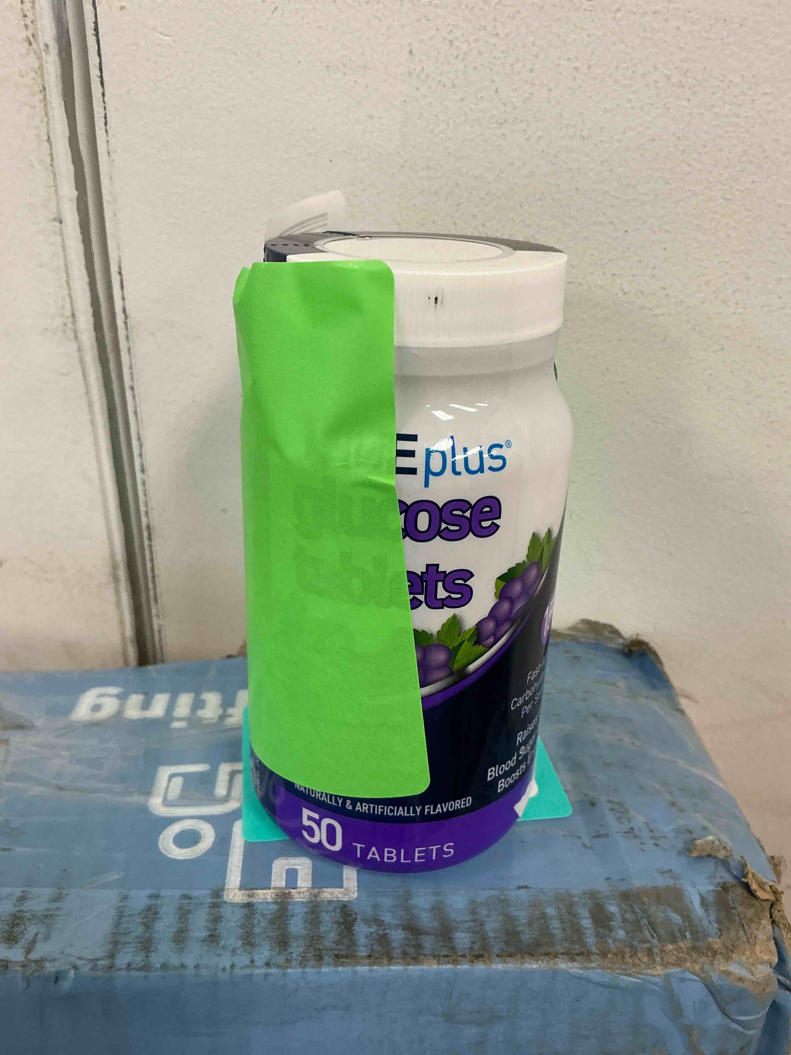 Condition photo showing Good Condition for Glucose Tablets, GRAPE Flavor - 50Ct Bottle | Exp. 01/01/2027