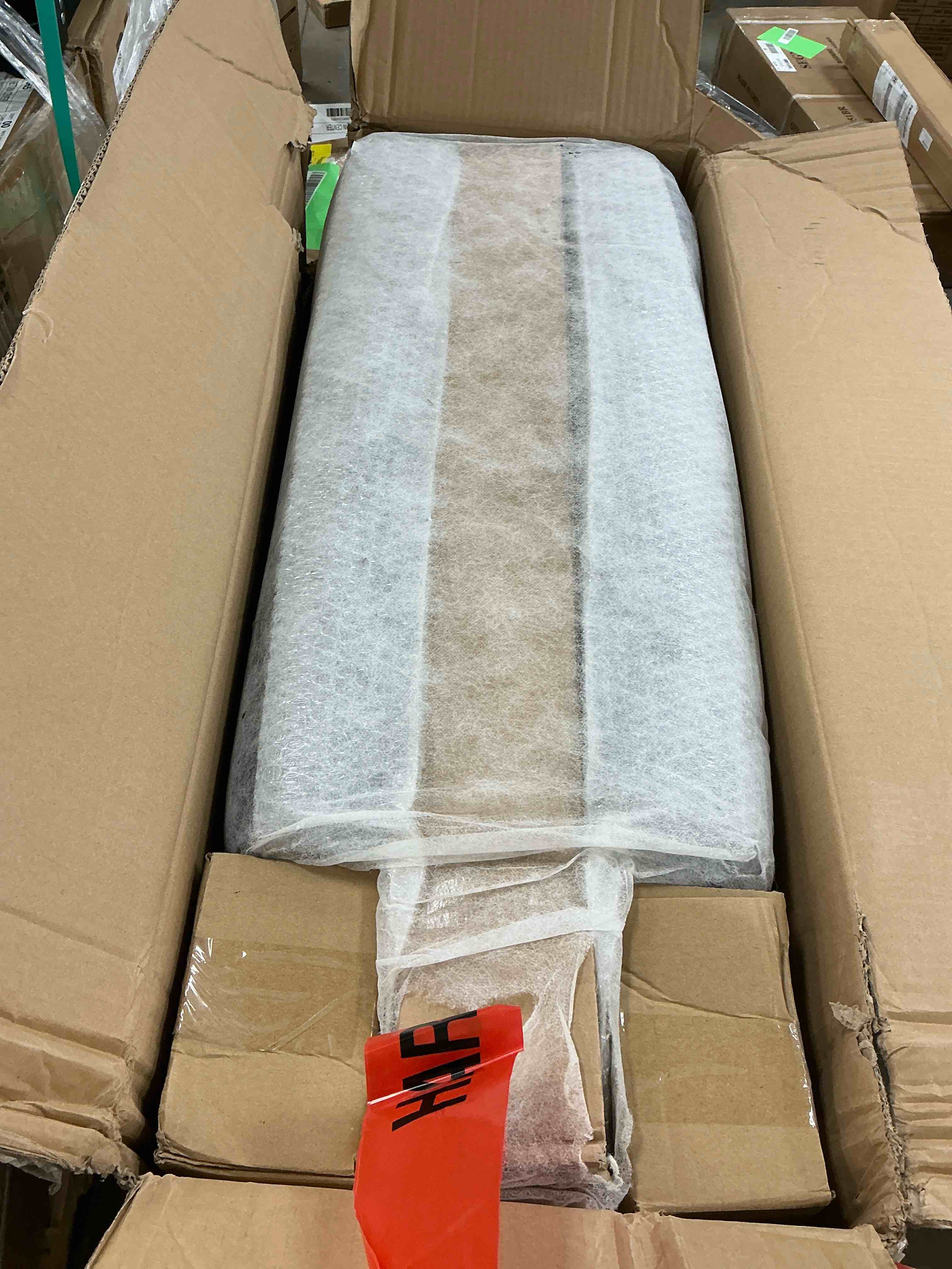 Condition photo showing New/Like New for Furmax Futon Sofa Bed Convertible Folding Faux Leather Couch with 2 Cup Holders,Black