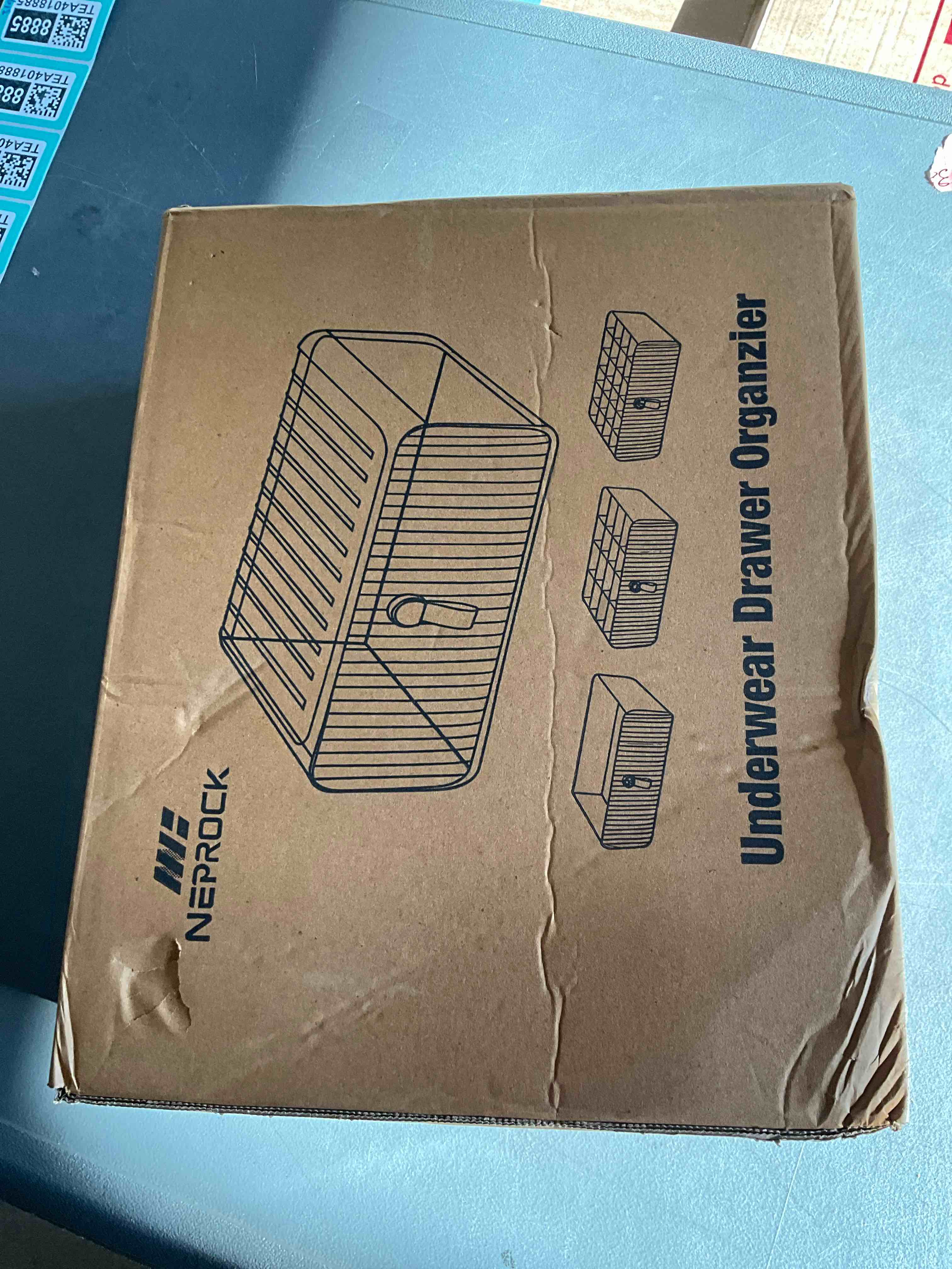 Condition photo showing New/Like New for Neprock Underwear Drawer Organizer - Stackable Bra Organizer for Closet, 1 Cell Clear Acrylic Bra Storage Box, Closet Organizers and Storage for Lingerie, Undergarment, Baby Clothes, Scarf 1 Cell (Without Dividers)