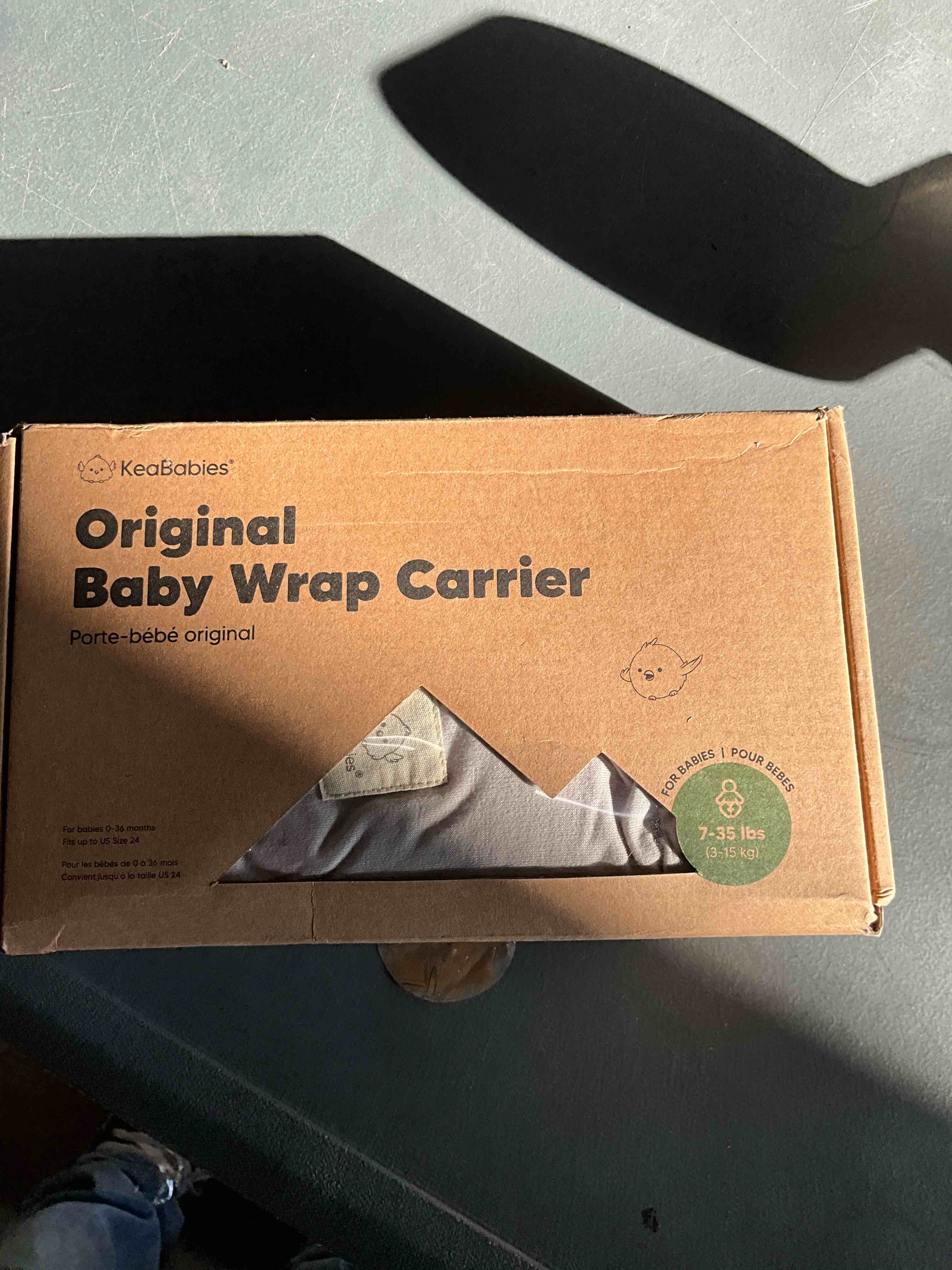 Condition photo showing Good Condition for KeaBabies Baby Wrap Carrier - All in 1 Original Baby Carrier Newborn to Toddler Sling, Easy to Wear, Hands Free Bonding, Lightweight, Breathable Infant Wraps (Stone Gray)