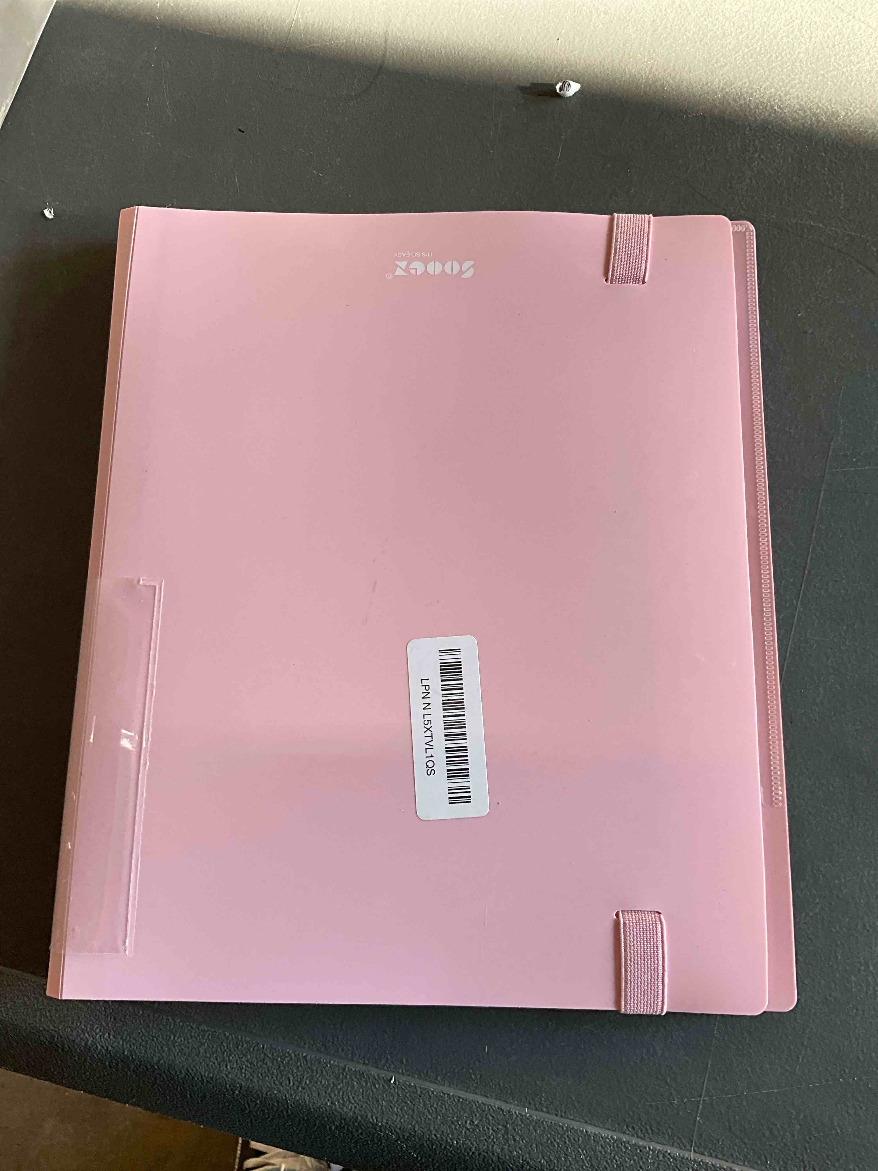 Condition photo showing Good Condition for Sooez 72 Pocket Binder with Plastic Sleeves & Elastic Band, Large Capacity 8.5x11 Presentation Book Display 144 Pages, Art Portfolio Document Folder with Clear Sheet Protectors for Office School