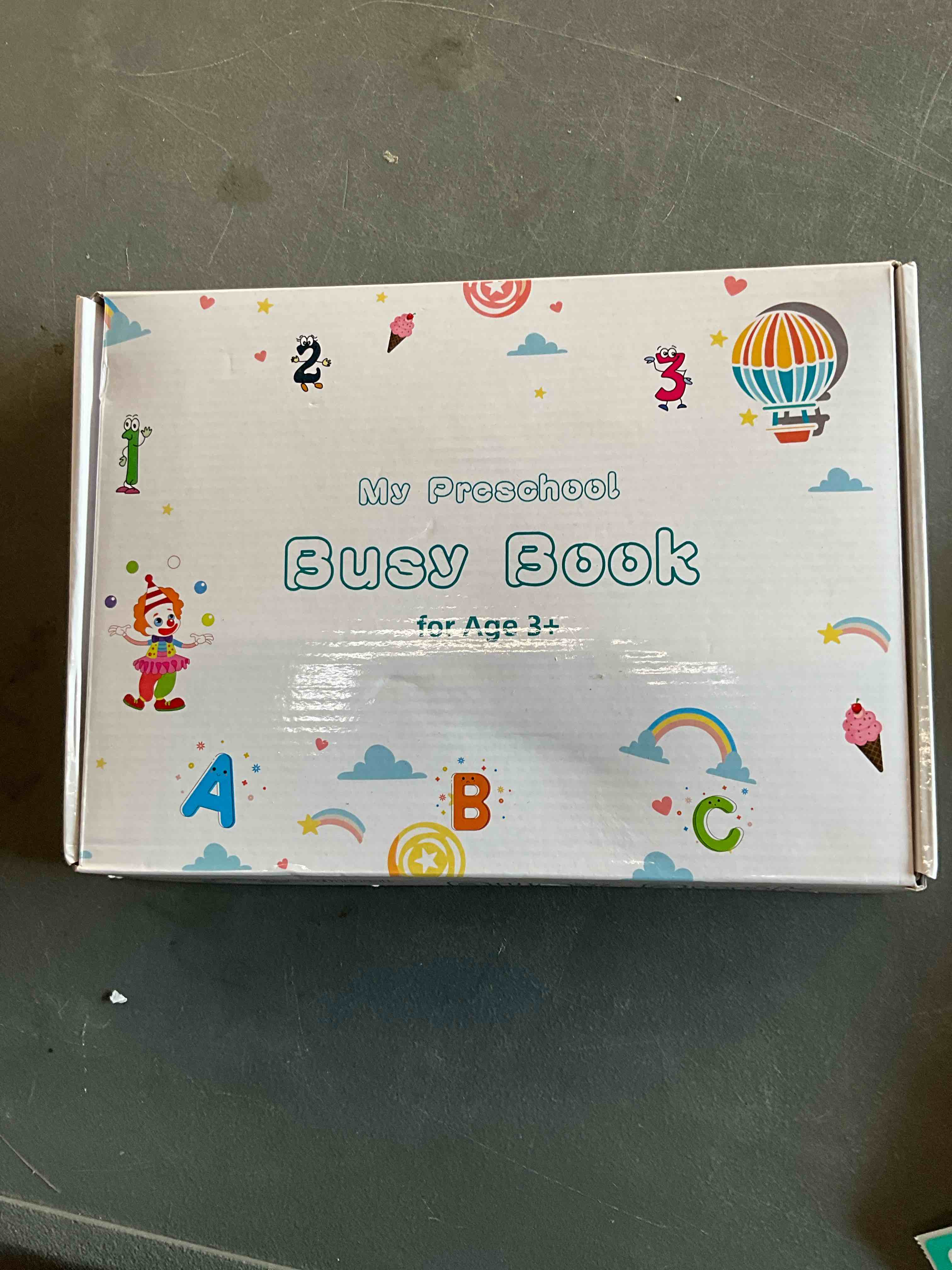 Condition photo showing Good Condition for Huijing Montessori Preschool Learning Activities Busy Book - Workbook Activity Binder / Toys for Toddlers, Autism Learning Materials and Tracing Coloring Book White