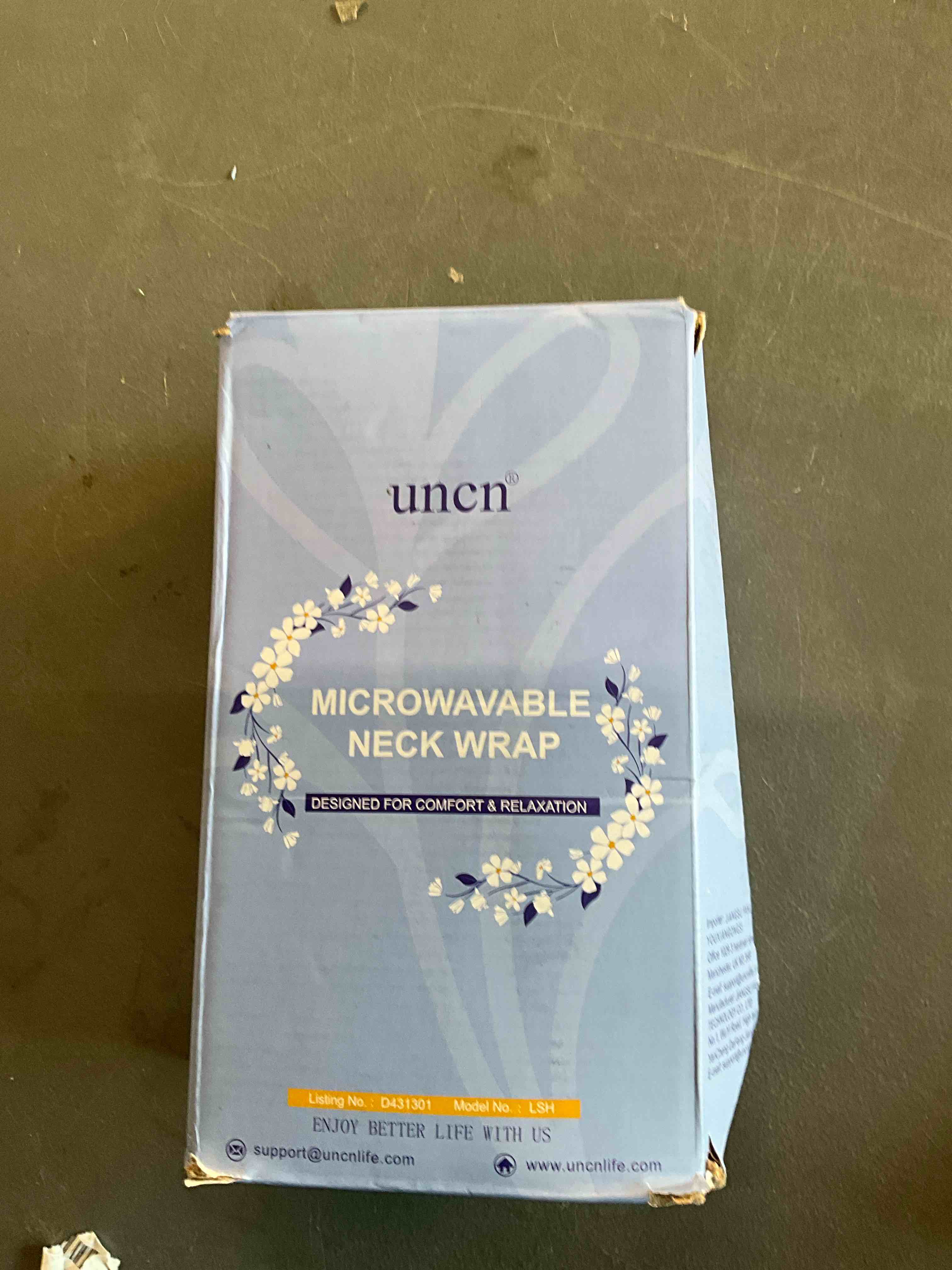 Condition photo showing Good Condition for UNCN Long Heating pad for Neck and Shoulders Back 33 * 5.9" microwavable Large Moist Heat Pack Warm hot Compress Neck wrap Weighted Bag Massage Reusable Herbal Nature Calming Portable Navy Blue