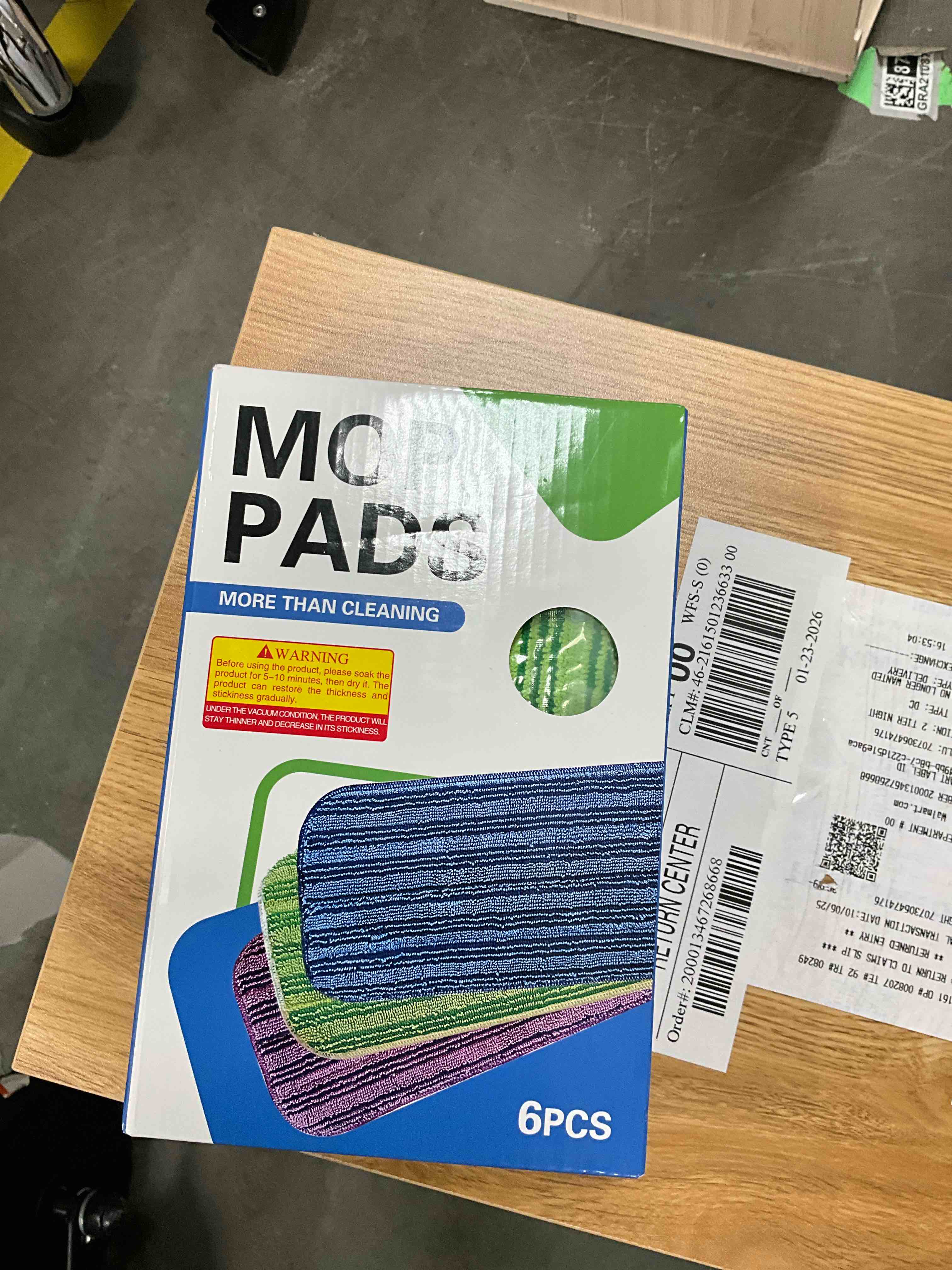 Condition photo showing New/Like New for Reusable Power Mop Pads Refills for SwifferPower Mop  MYSPRI Washable Microfiber Mop Pads for Multi-Surfaces Floor Cleaning  6 Pack