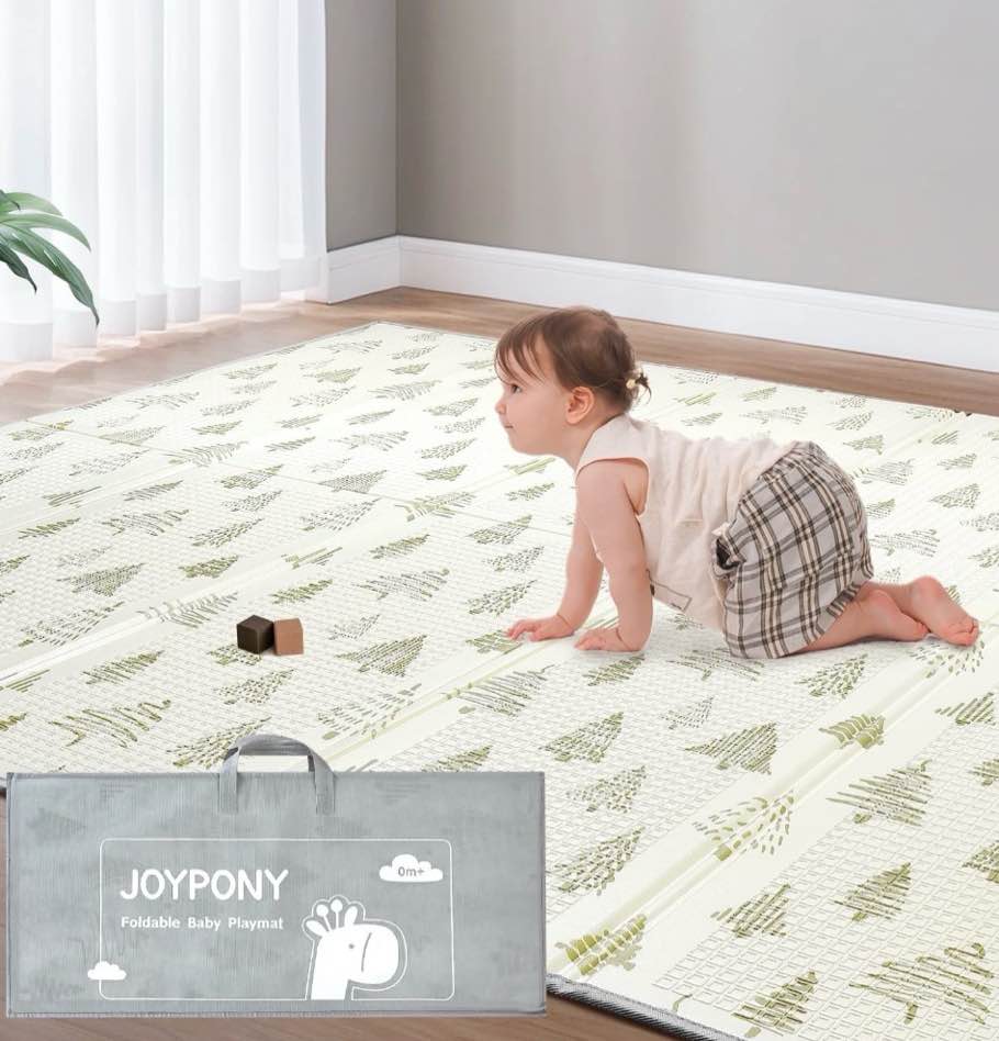 Joypony Baby Play Mat 71" x 79" x 0.4" – Lightweight Foldable Mat for Infants and Toddlers