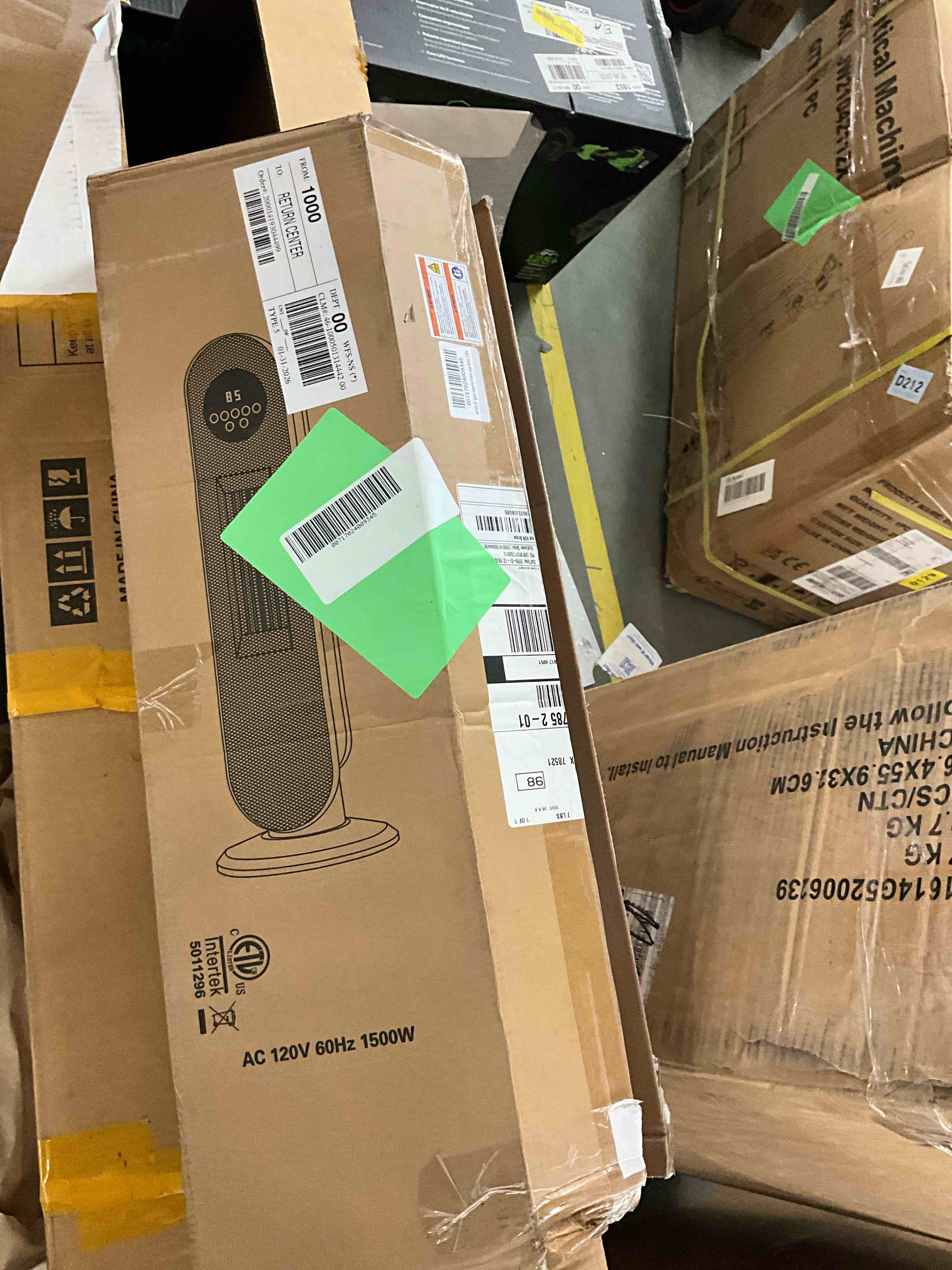 Condition photo showing New/Like New for NFTIGB 25" Space Heater for Indoor Large Room, 1500w Oscillating Electric Heaters with Remote Fast Heating