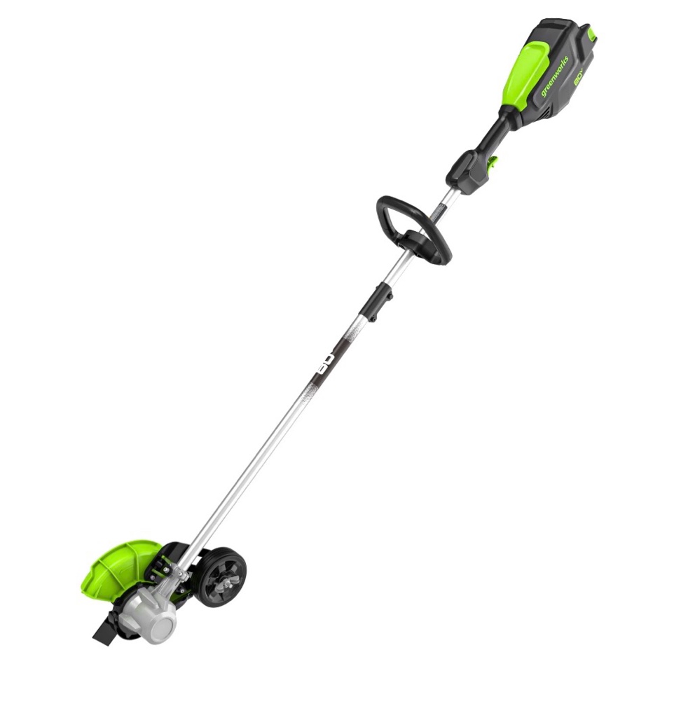 greenworks 80v 8" brushless cordless edger, battery and charger not included