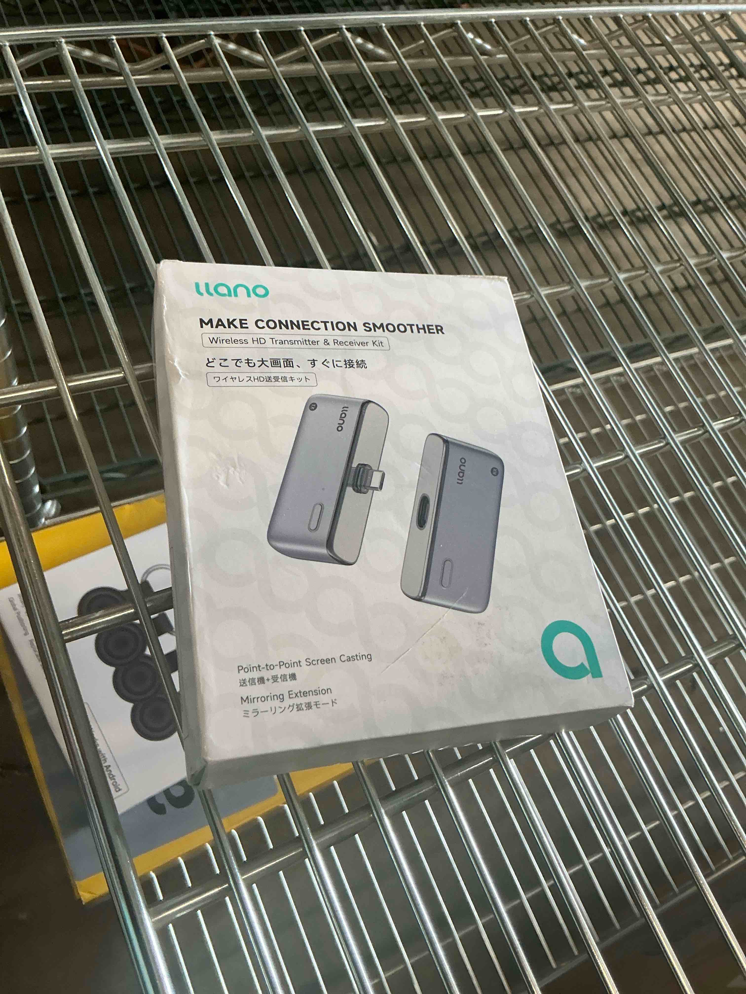 Condition photo showing Good Condition for Llano S850 Upgraded Type-C Wireless HDMI Transmitter and Receiver, 50M, Ultra 4K Decode Input 1080P@60Hz Output, Plug&Play 5G+2.4G and Audio for Phone/Tablet/Laptop/PC to Monitor/Projector/TV Box Silver White