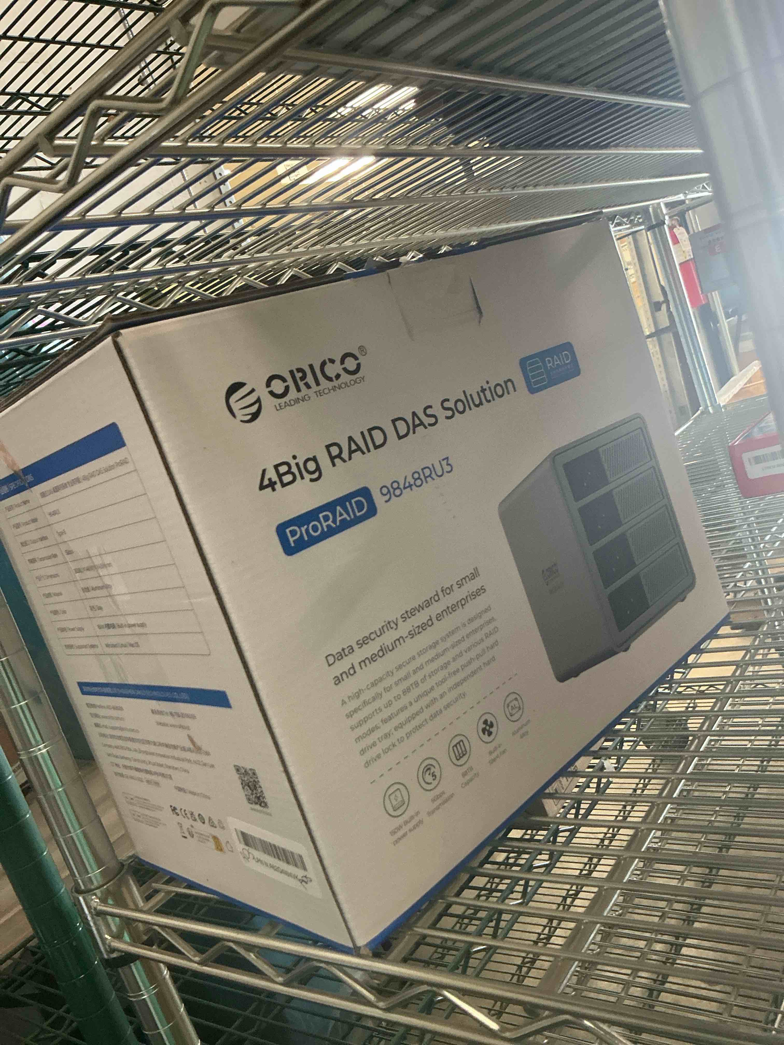 Condition photo showing Good Condition for ORICO 4 Bay Raid Hard Drive Enclosure Support 8 RAID Modes for 3.5inch HDD Max UP to 88TB for External Direct Attached Storage, Efficient Expansion Backup(Alluminum Alloy)-9848RU3