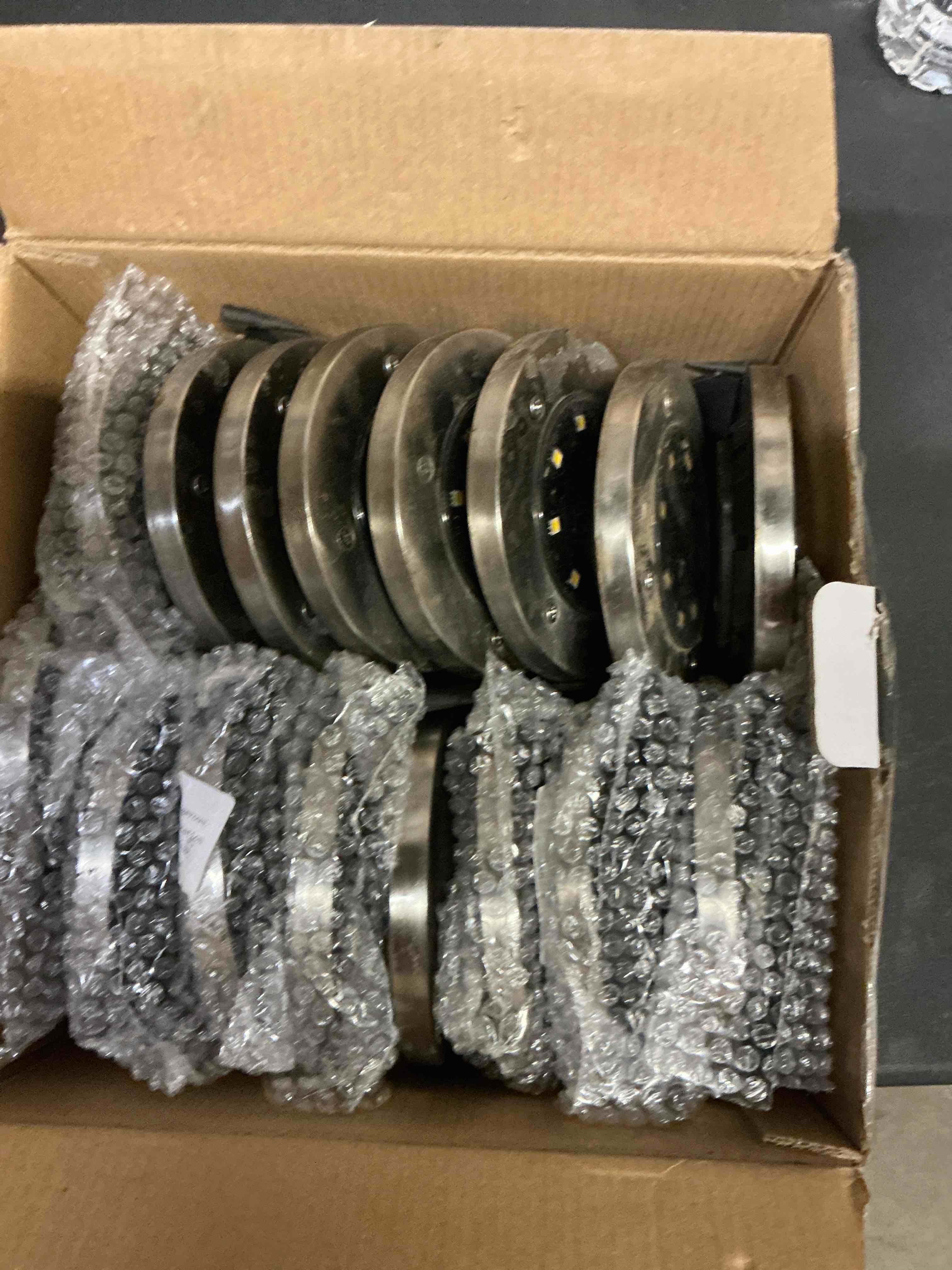 Condition photo showing Good Condition for SOLPEX Solar Ground Lights, 16 Pack Solar Lights Outdoor Waterproof, 8 LED Solar Powered Landscape Lighting for Garden Yard Patio Pathway Driveway Walkway (Warm White) 16 PACK Warm White