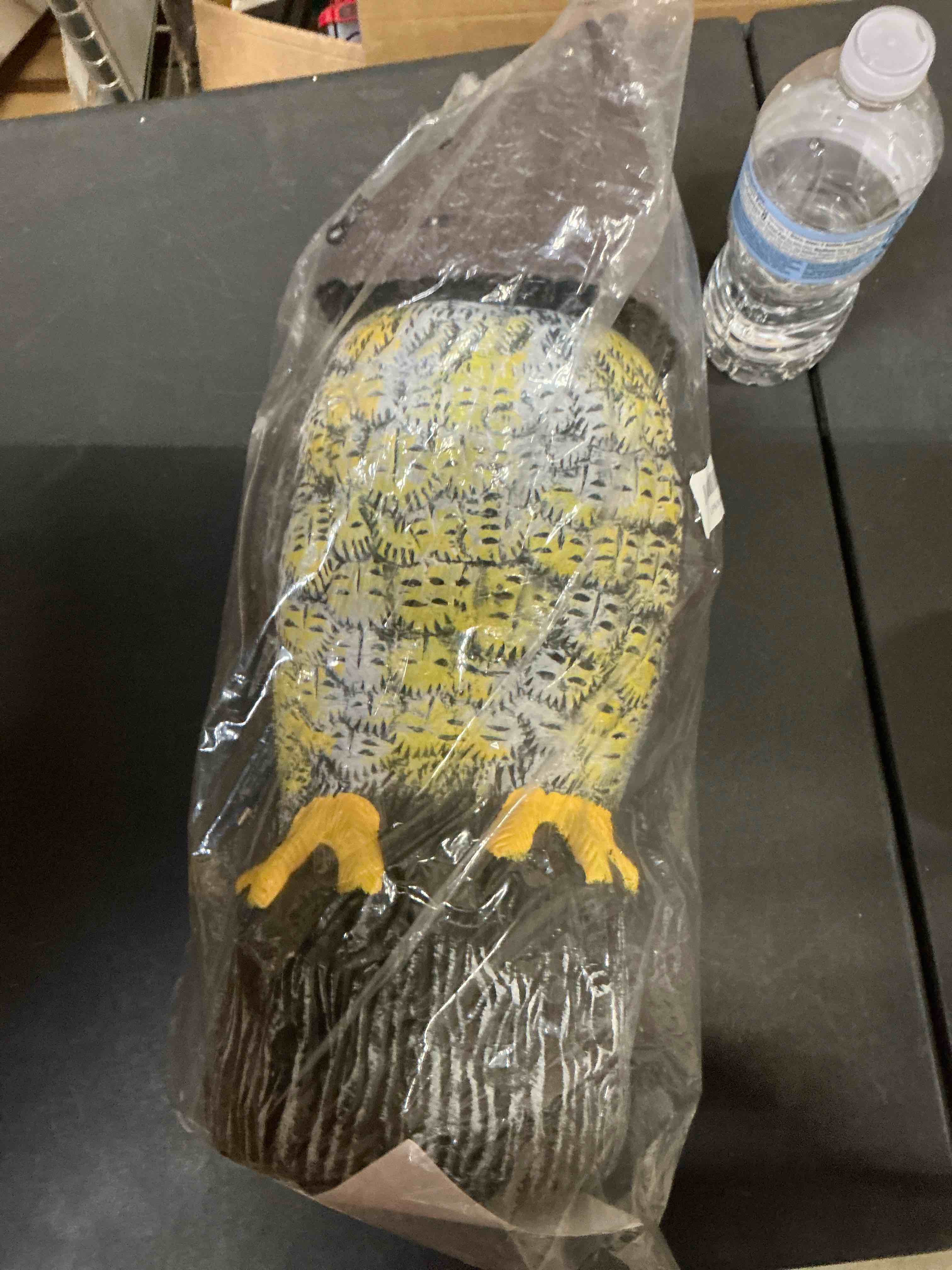 Condition photo showing Good Condition for Owlsome Solar Owl with Glowing Eyes, Rotating Head, Hoot Sound, Motion Detector and Silent Mode, Plastic Owl Garden Sculpture, Garden Decoration