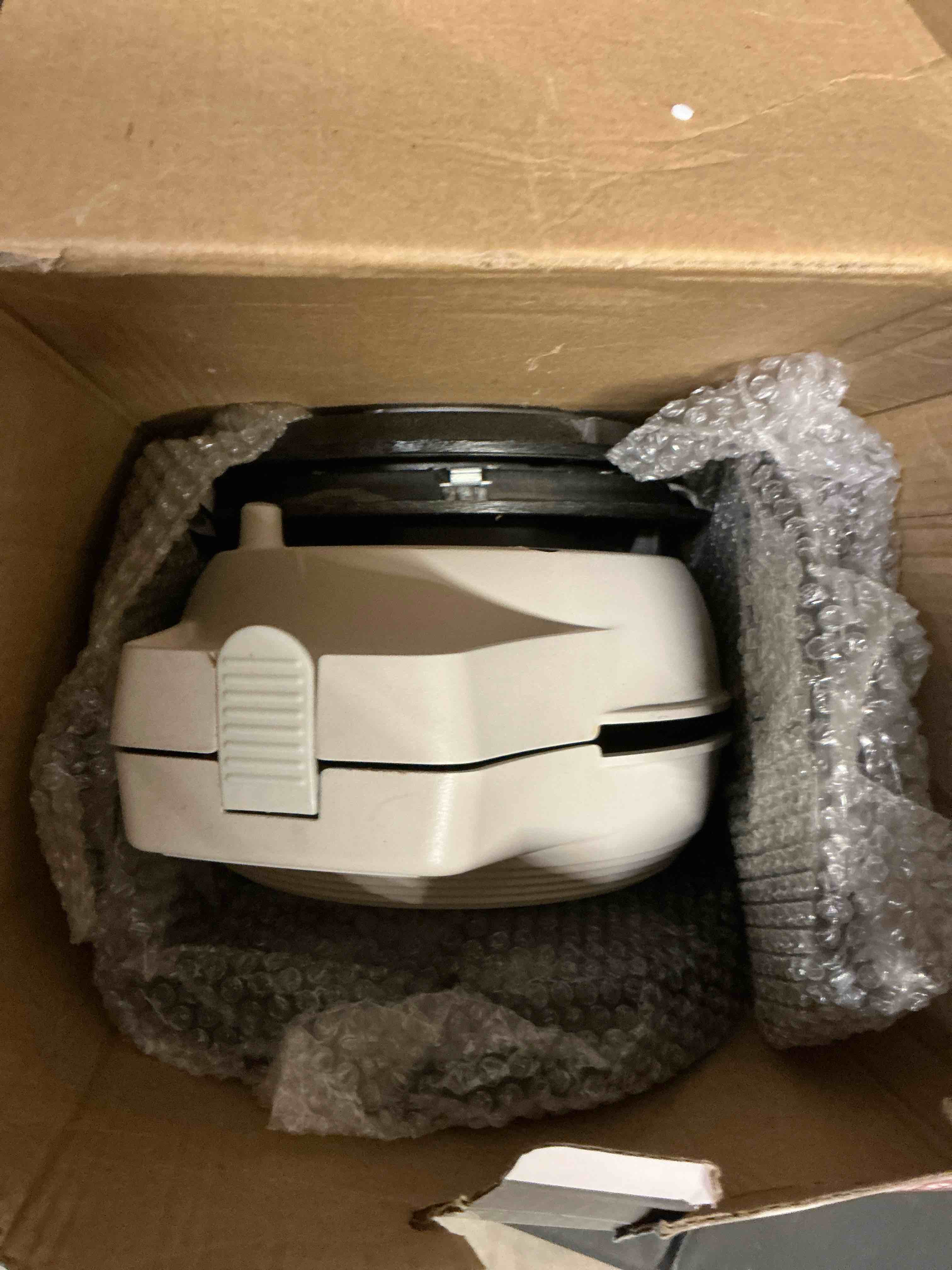 Condition photo showing As Is for thick belgian waffle maker with 3 removable plates, 7” non stick belgian waffle iron removable plates, 3 in 1 mini donut maker machine, cake pop maker machine set with accessories & tools 3 in 1 dessert maker