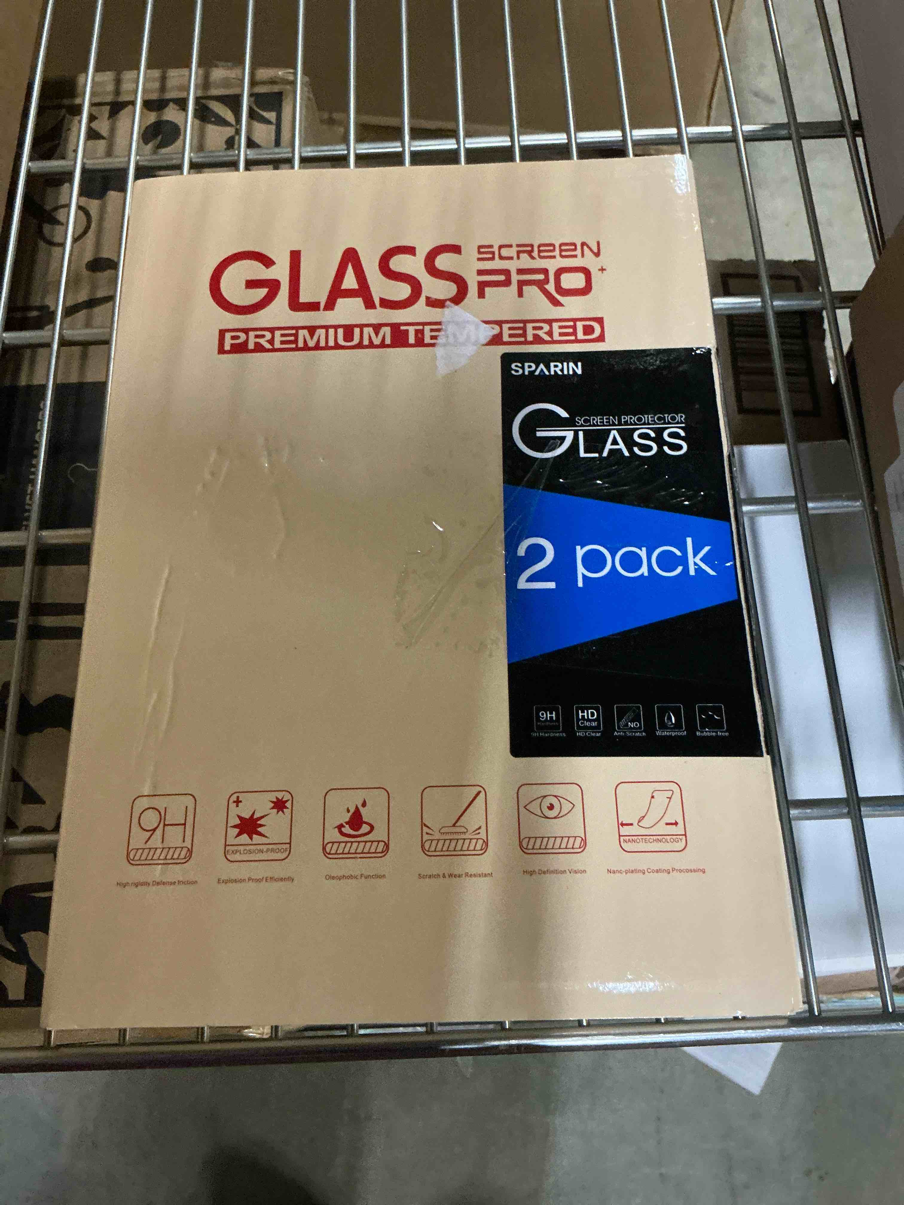 Condition photo showing Good Condition for SPARIN Screen Protector for iPad A16 2025 11th (11 Inch) /10th Generation 2022 (10.9 Inch), 2 Pack Tempered Glass for iPad 11/10 Gen, Case Friendly, Anti-Scratch, Touch Sensitive iPad A16 11th/10th