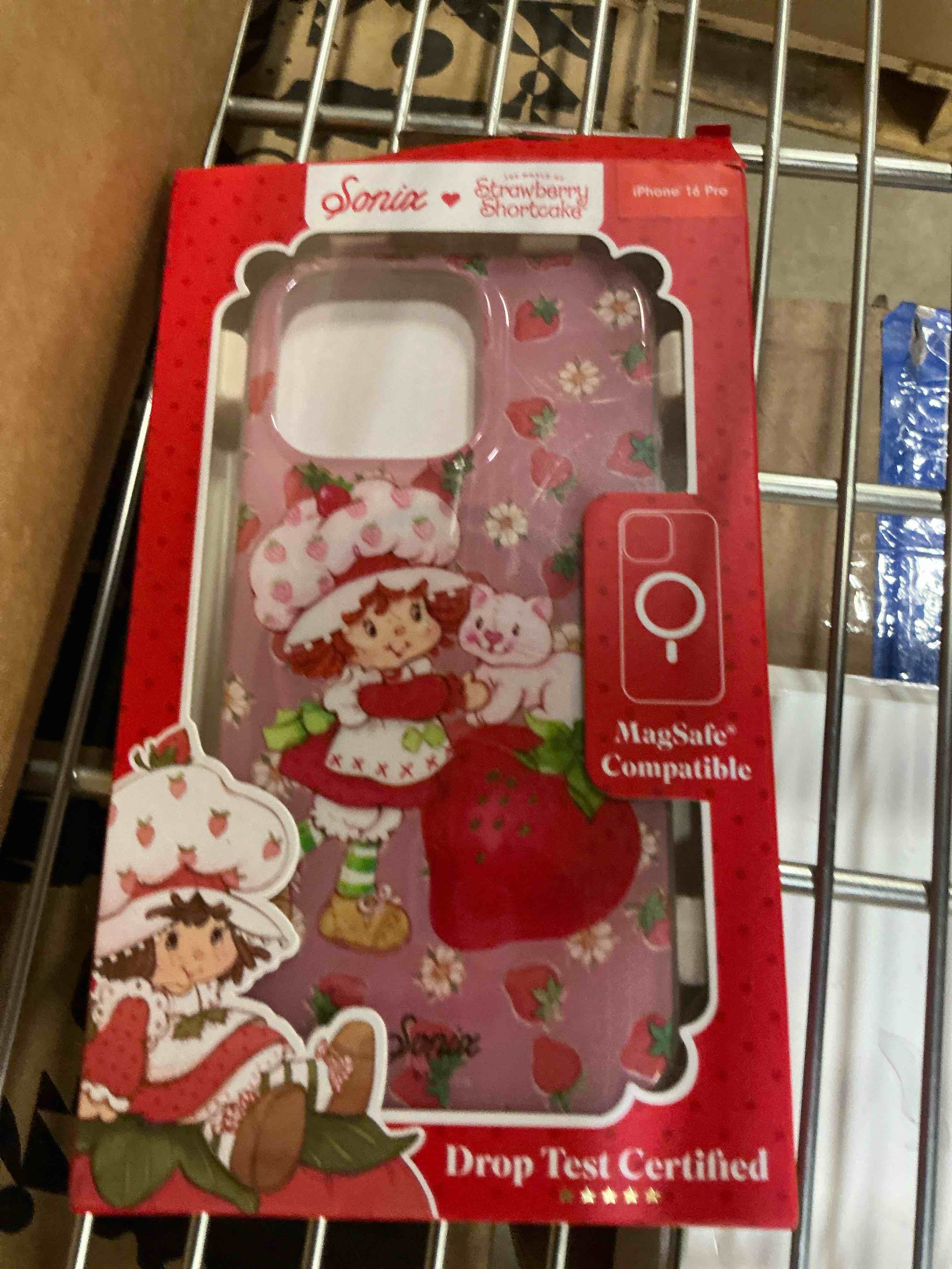 Condition photo showing New/Like New for Sonix Phone Case for iPhone 16 Pro | Compatible with Magsafe | 10ft Drop Tested | Strawberry Shortca