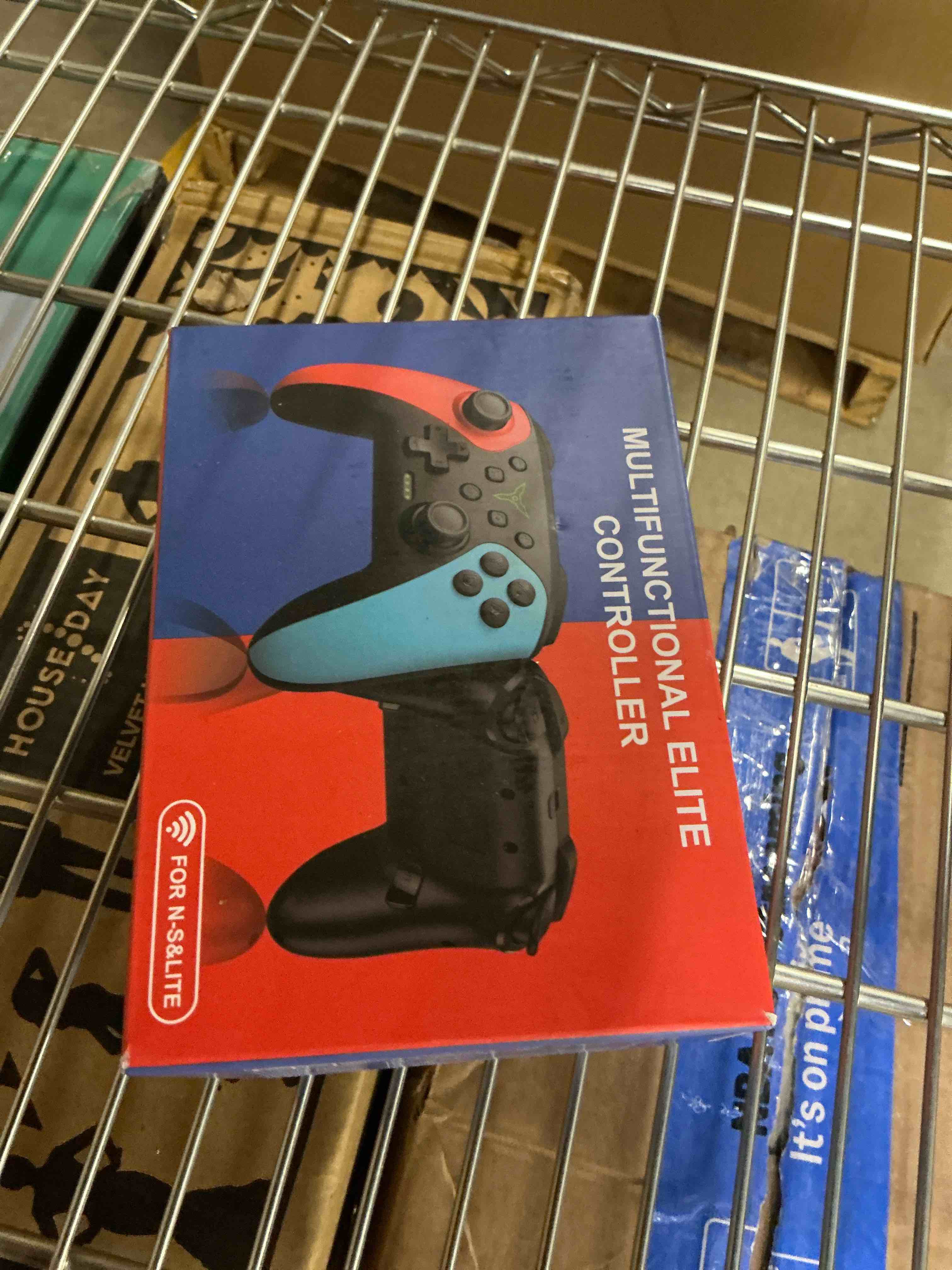 Condition photo showing New/Like New for Wireless Switch Controller for Nintendo Switch/Switch 2/Lite/OLED Controller, Switch Controller with a Mouse Touch Feeling on Back Buttons, Extra Switch Pro Controller with Wake-up,Programmable, Turbo Function Red+Blue