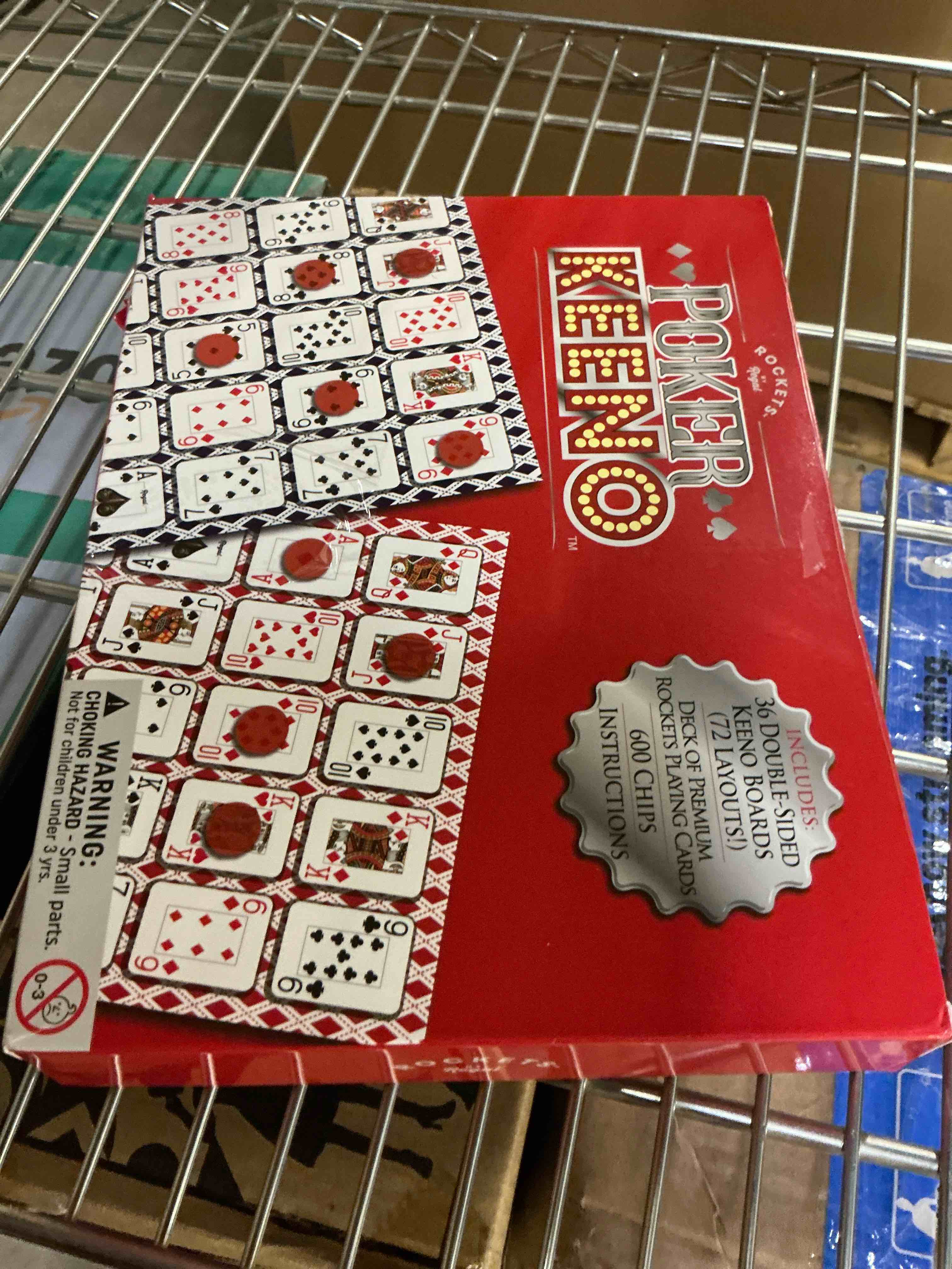Condition photo showing New/Like New for Regal Games - Poker Keeno Bulk Game Set - Includes 36 Two-Sided Boards, 600 Scoring Chips, 1 Deck of Standard Poker Cards - 72 Unique Board Layouts- Casino Night Card Game- Compatible w Poker Keno