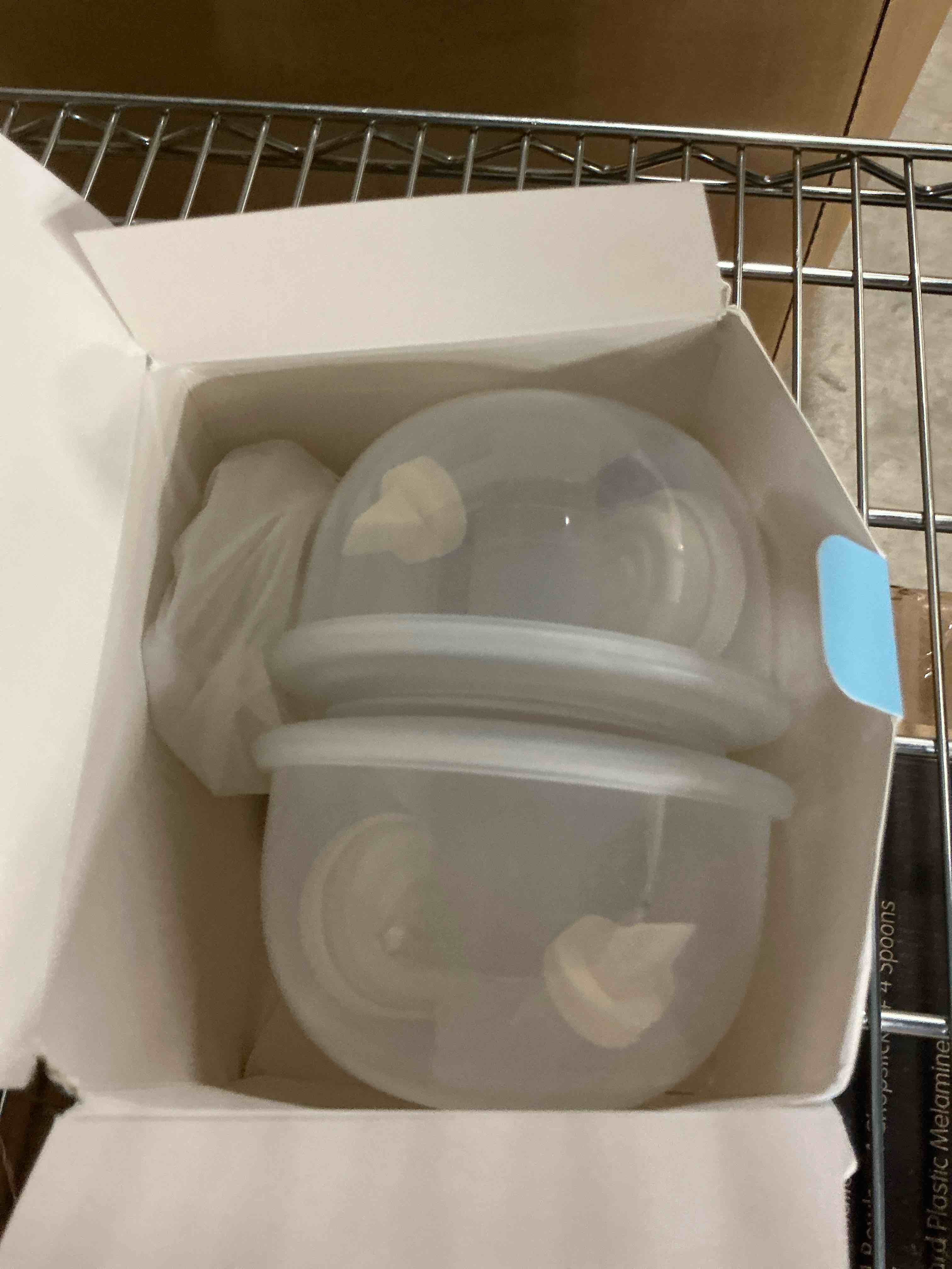 Condition photo showing New/Like New for Phanpy Wearable Breast Pump Milk Collector Cup, New Cup Parts, Original Phanpy Breast Pump Replacement Accessories, 24 mm Flange and 20mm Insert Included, 15 oz / 420 ml, 2 Piece