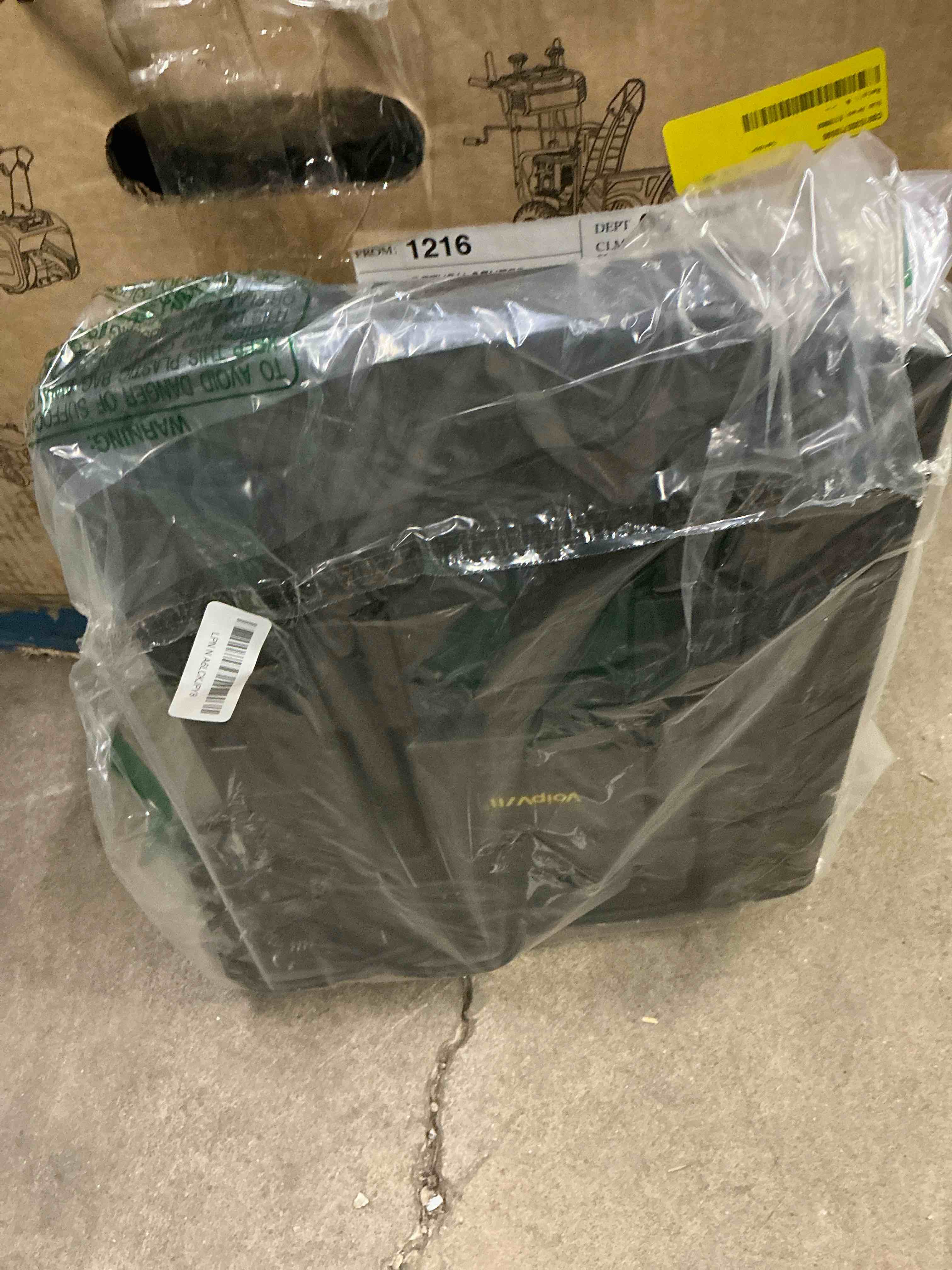 Condition photo showing Good Condition for Folding Hand Truck 500lbs, Portable Heavy Duty Dolly Cart, 6 Wheels Collapsible Luggage Cart with 2 Elastic Ropes - Compact Trolley Cart for Easy Moving - Ideal Hand Cart for Travel and More Black 17