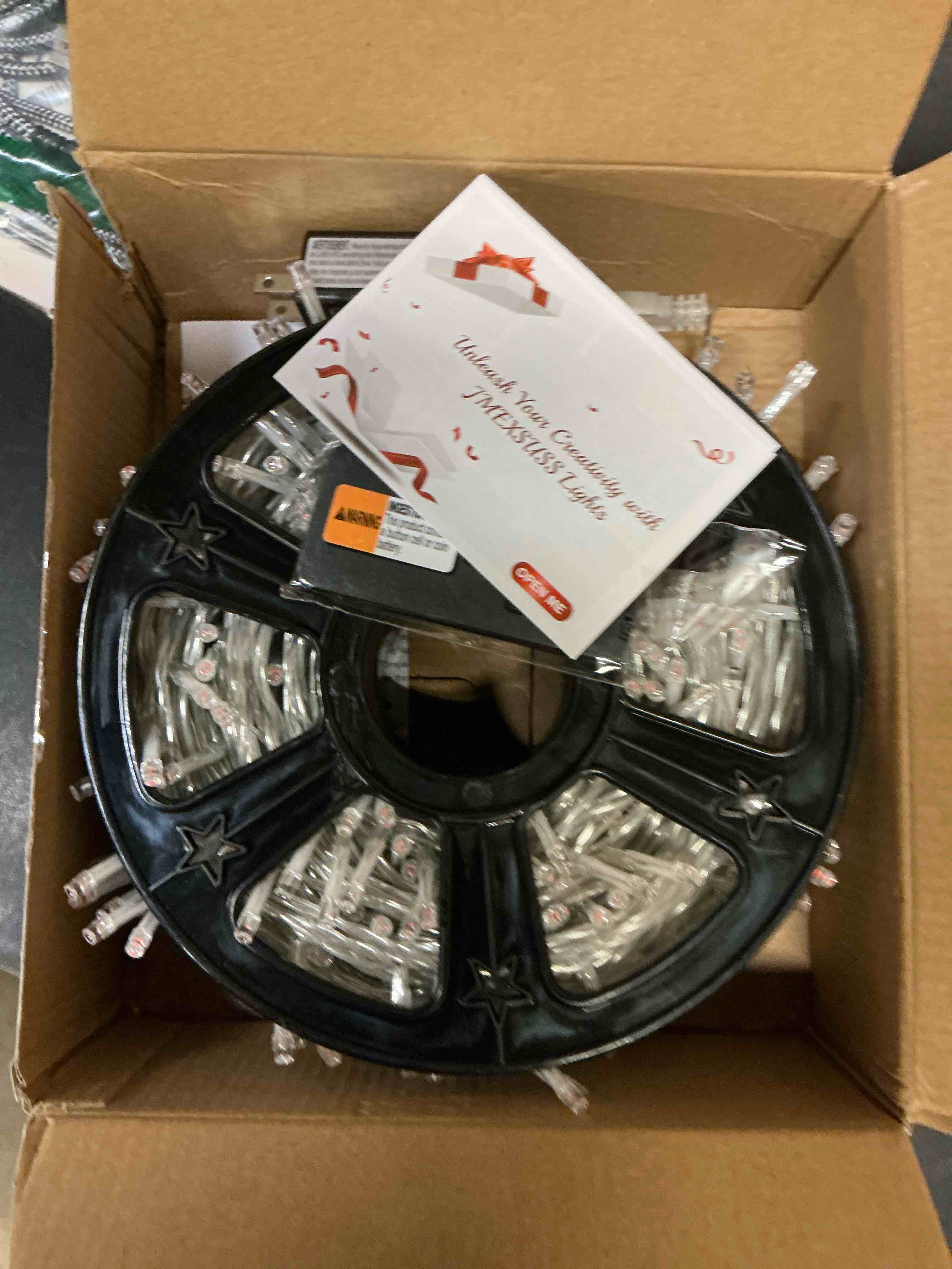 Condition photo showing New/Like New for JMEXSUSS 500 LED Red Valentine Lights Indoor Outdoor, 163 FT Clear Wire Red Lights Plug in, 8 Modes Christmas String Light Outdoor Waterproof for Xmas Tree Bedroom Room Halloween Red 500 LED