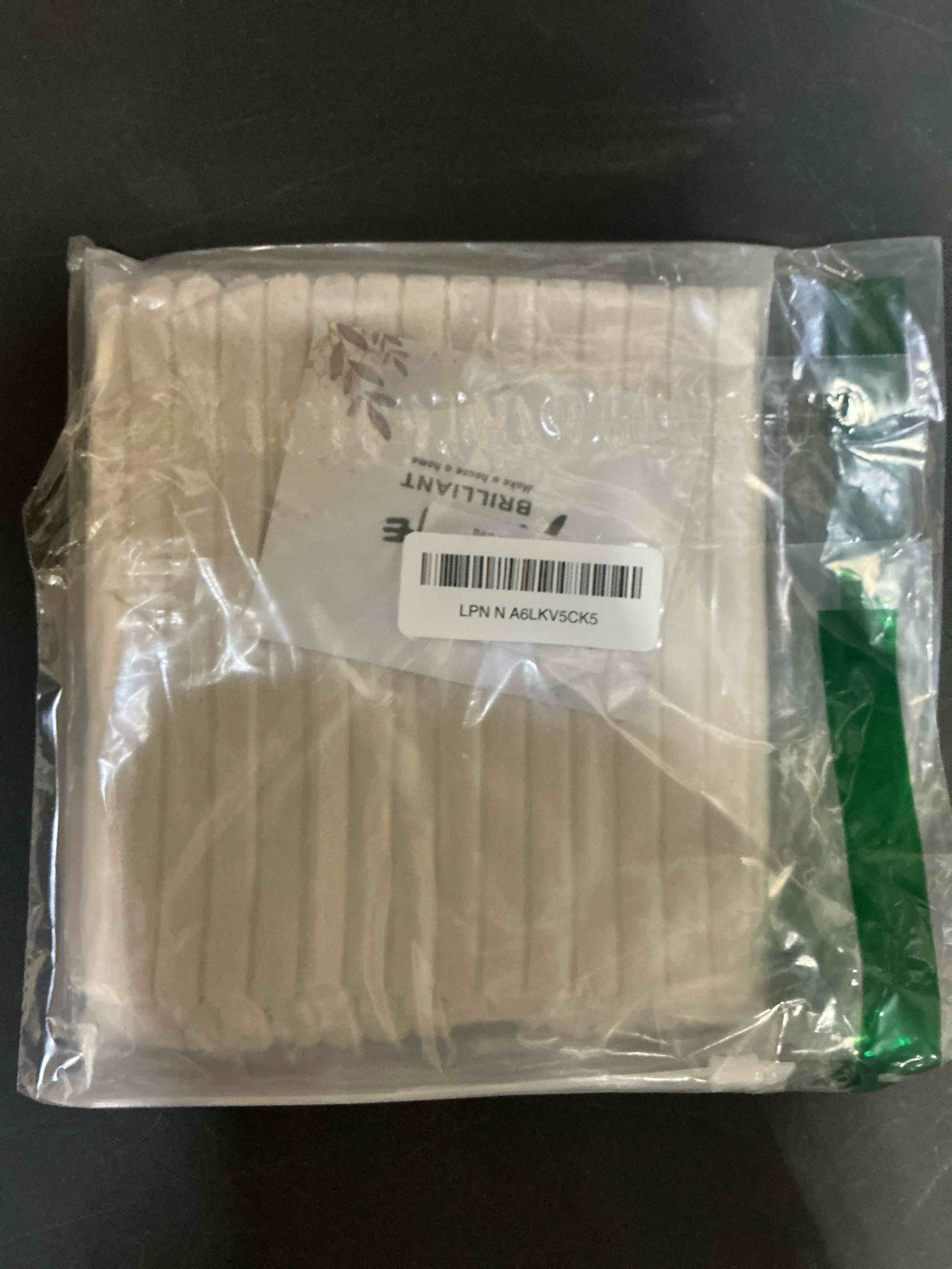 Condition photo showing New/Like New for Home Brilliant Rectangular Pillow Cover 12 x 20 Solid Striped Velvet Corduroy Couch Chair Lumbar Pillow Oblong Christmas Throw Pillow case for Baby Toddler, 12 x 20, Cream Cheese Cream Cheese 20" x 12" (Pack of 1)