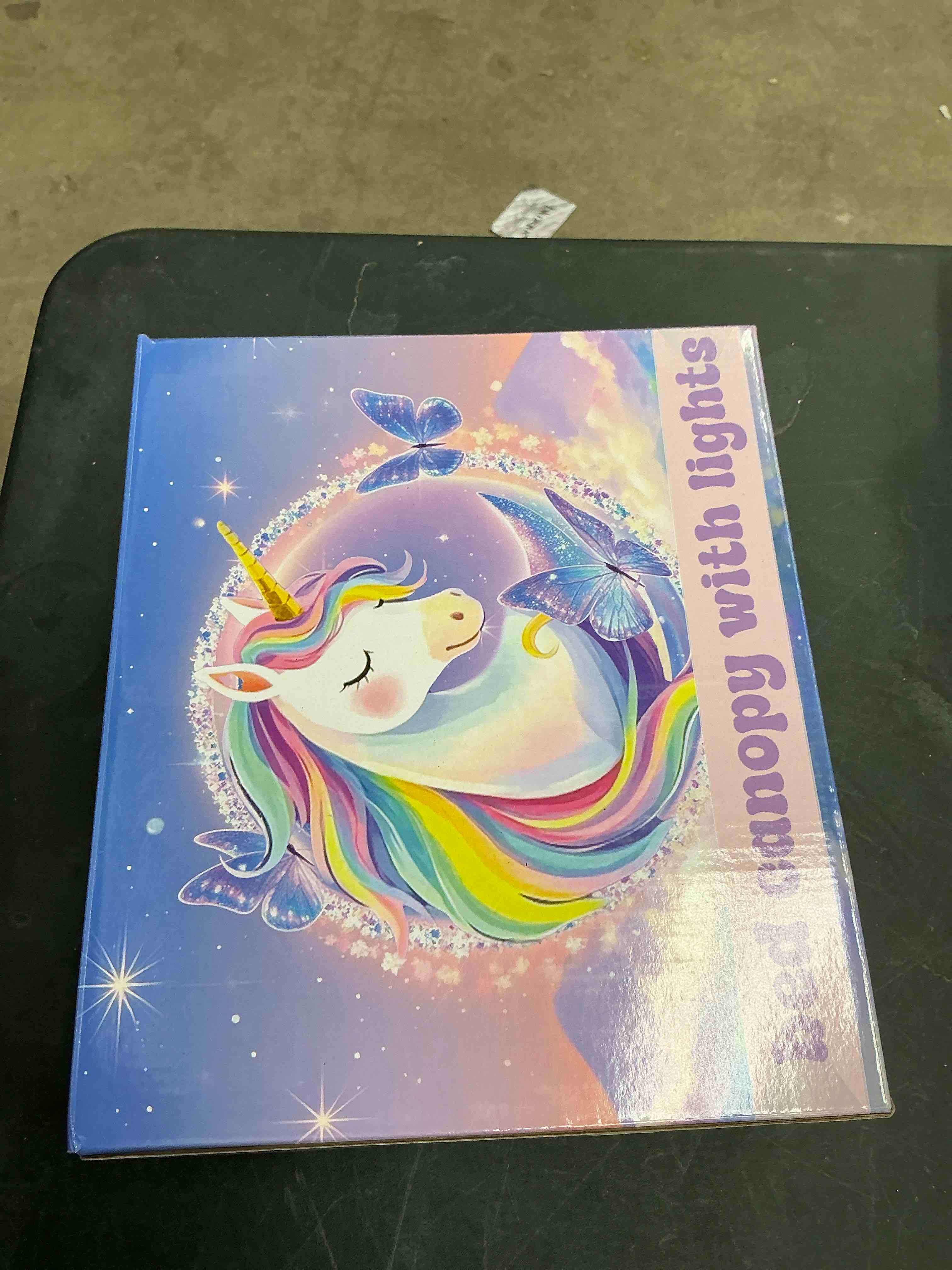 Condition photo showing New/Like New for Obrecis Bed Canopy with LED Star Lights, Princess Canopy Bed Curtain with 18 Colors Changing String Lights Remote Timer for Girls Bedroom, Pink Red Blue White Dome Canopy for Twin to King Size Bed White Dome-Color Changing Light