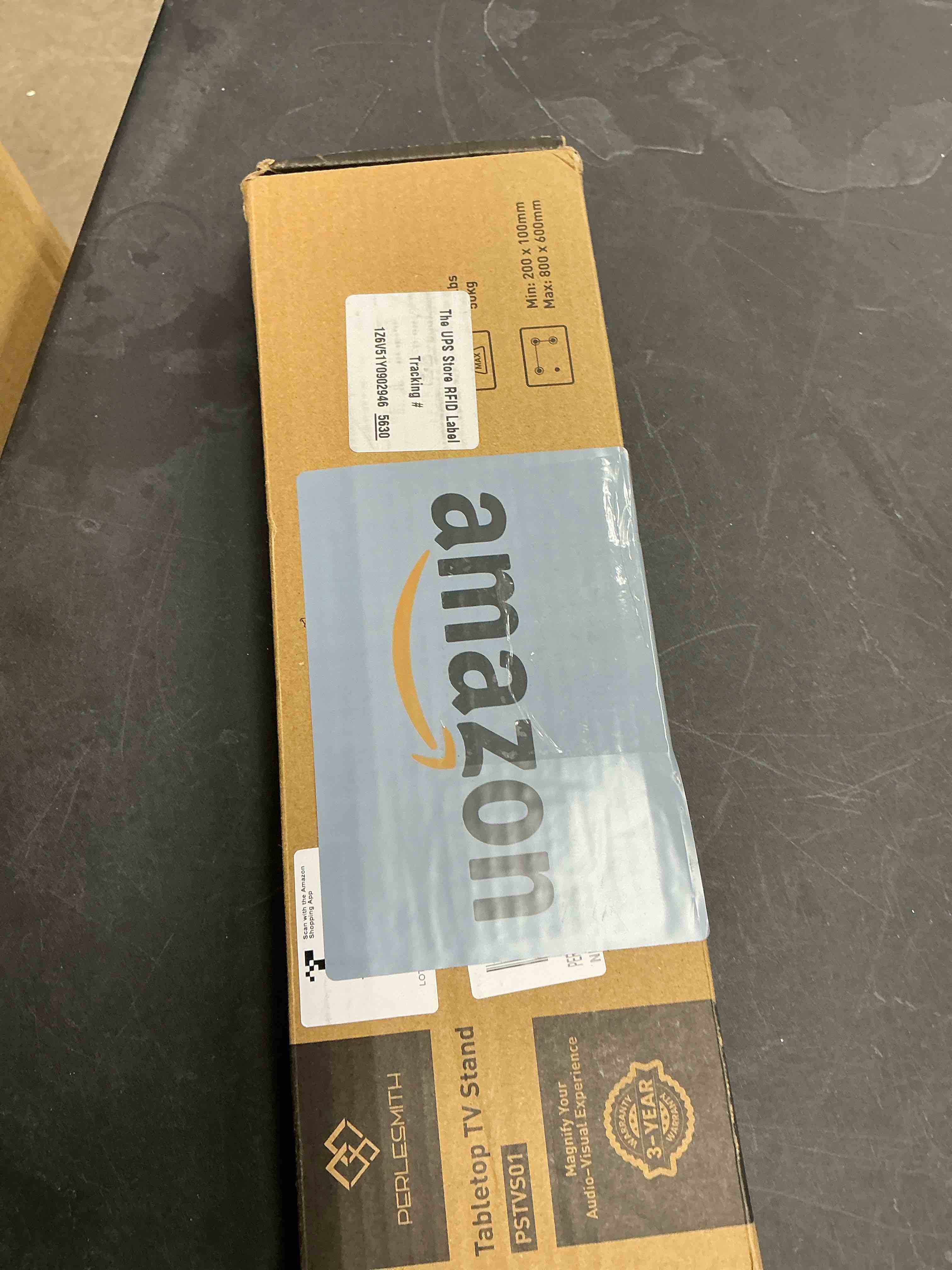 Condition photo showing Good Condition for PERLESMITH Universal TV Stand Mount for 20-75 Inch TVs, Height Adjustable Table Top TV Stand, Great Load-Bearing Replacement TV Legs with Steel Holds up to 110lbs, Max VESA 800 x 600mm PSTVS01