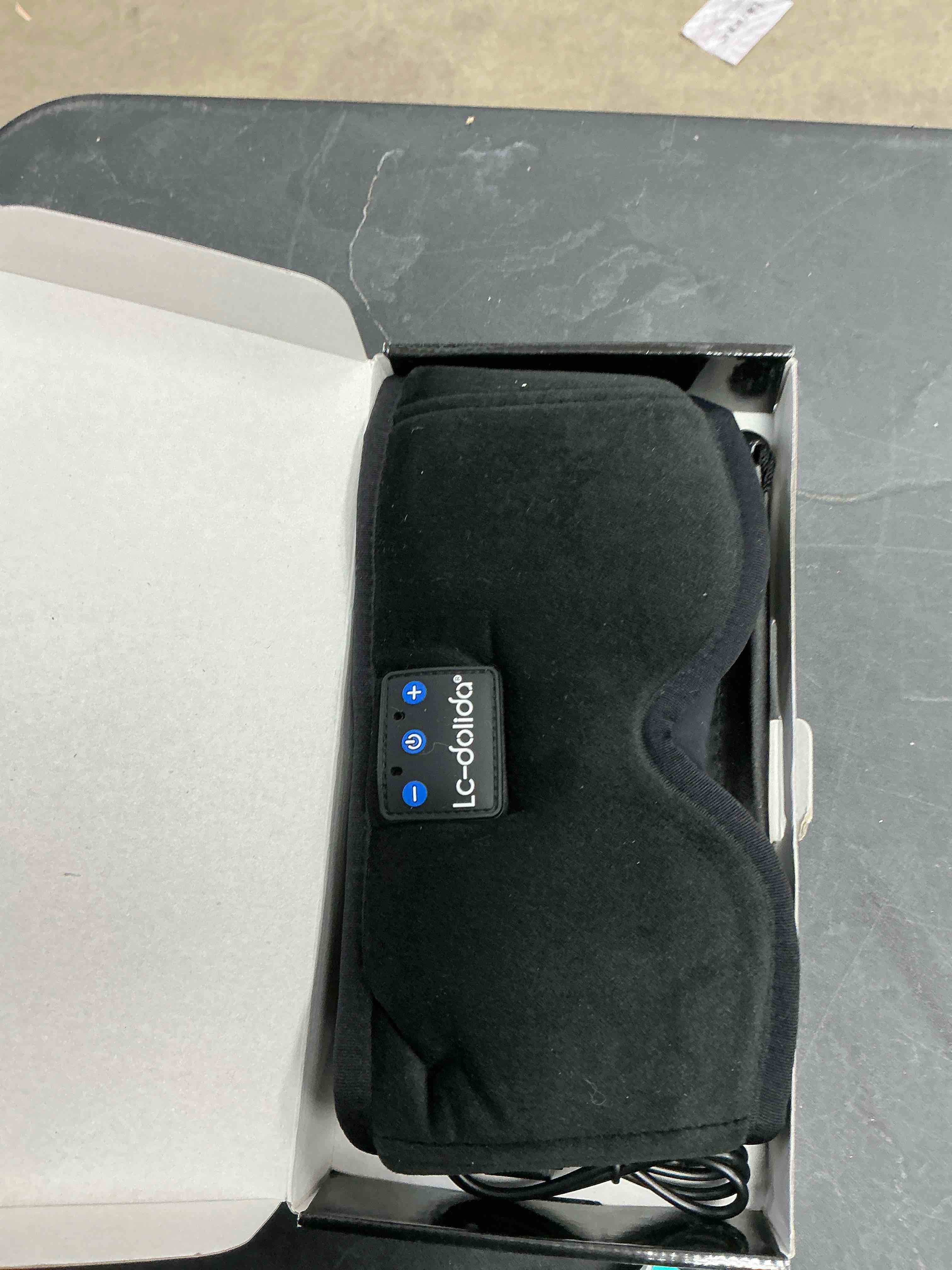 Condition photo showing Good Condition for LC-dolida Sleep Headphones, Sleep Mask Bluetooth Wireless Music Eye Mask, Sleeping Headphones for Side Sleepers Sleep Mask with Bluetooth Headphones Ultra-Thin Stereo Speakers Perfect for Sleeping Obsidian