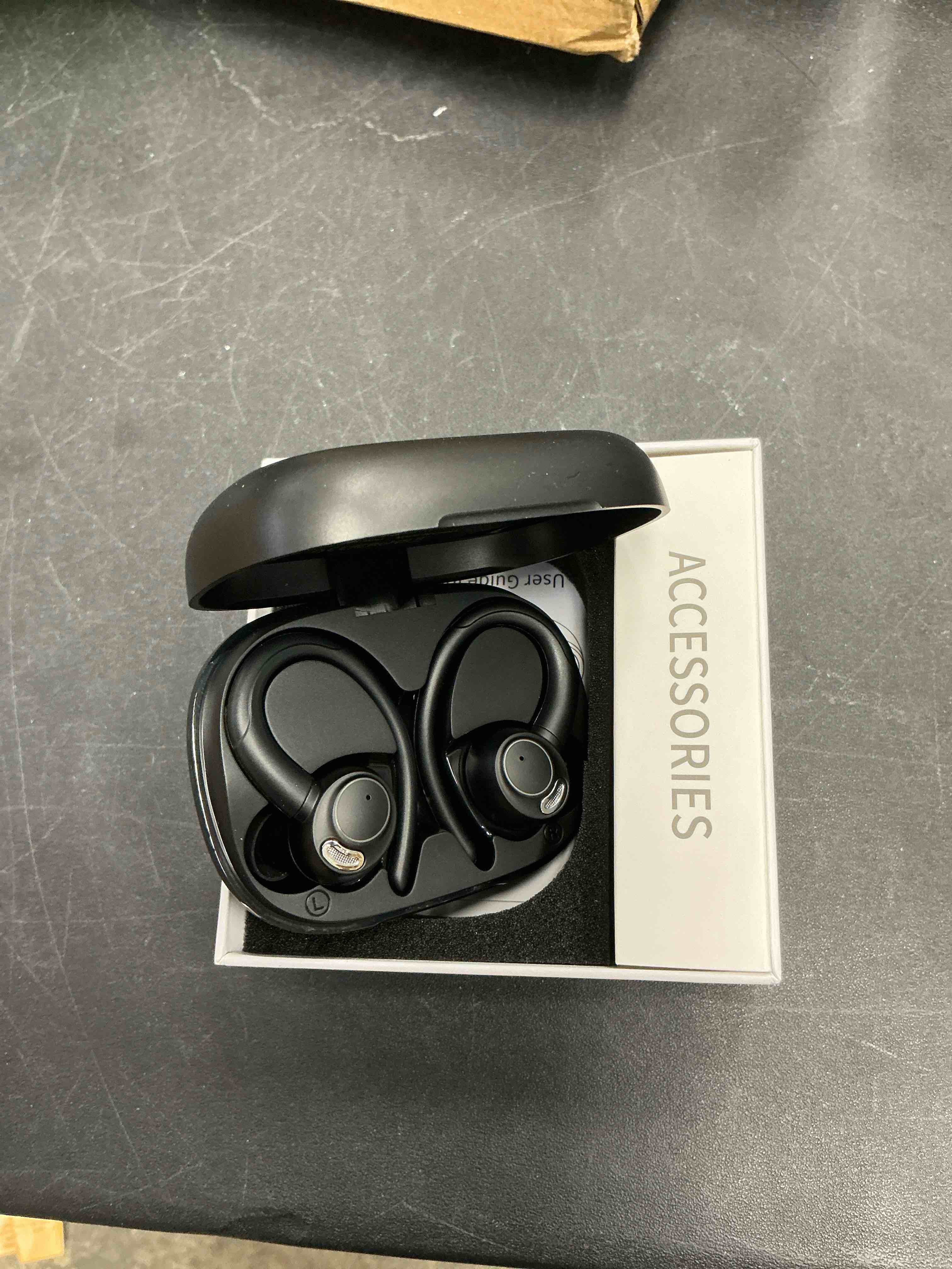 Condition photo showing Good Condition for Wireless Earbuds, Bluetooth 5.4 Headphones Sport, Over Ear Buds With ENC Noise Cancelling Mic, 48H, Wireless Earphone With Earhooks, Stereo Deep Bass, IP7 Waterproof ear bud for Workout Running, Black Classic