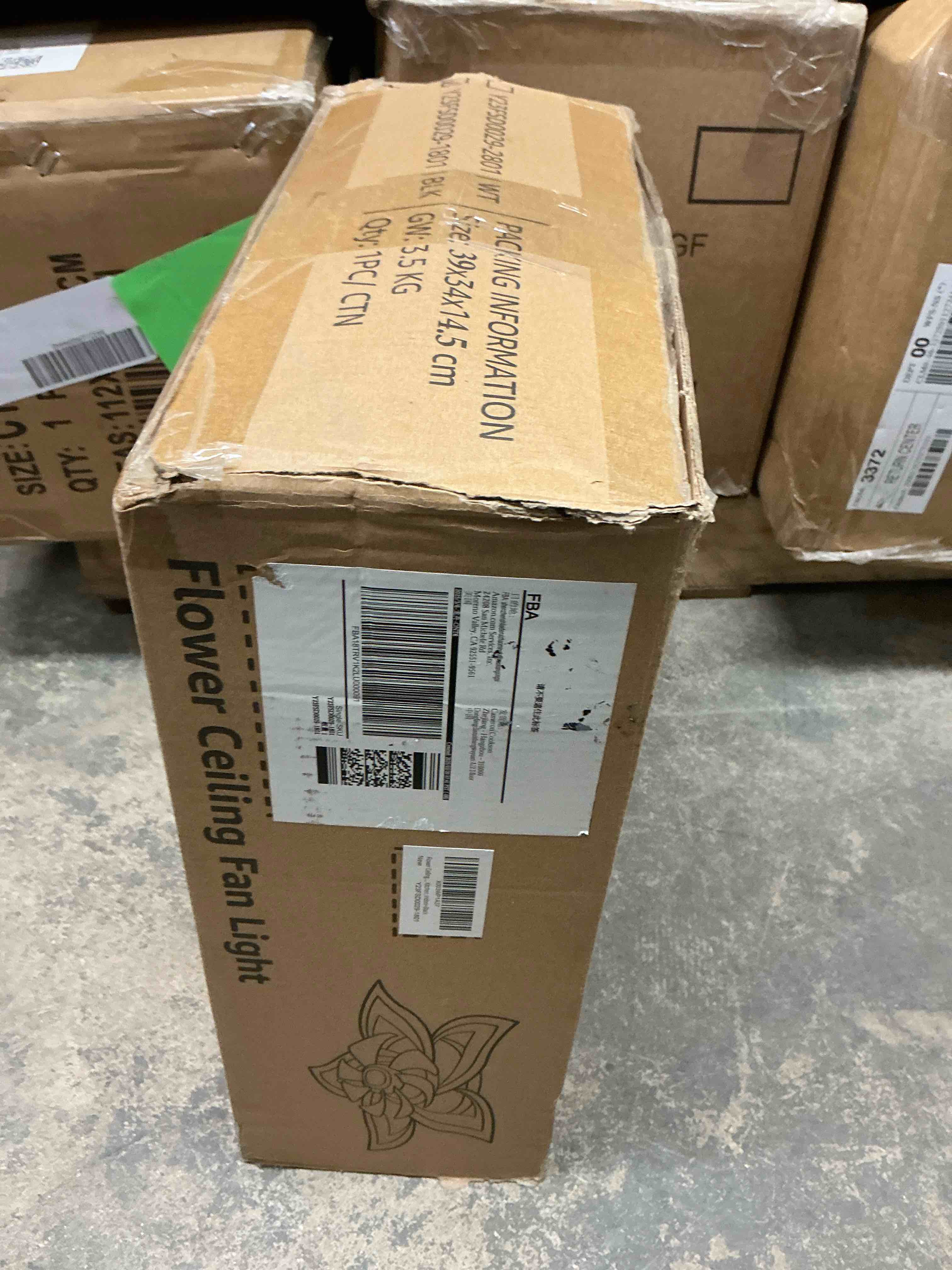 Condition photo showing New/Like New for LEDIARY Flower Ceiling Fans with Lights, Small 27 Inch Modern Low Profile Ceiling Fan, Dimmable LED Ceiling Light Fixture, Flush Mount Ceiling Fans with Remote for Bedroom, Kitchen, Indoor-Black