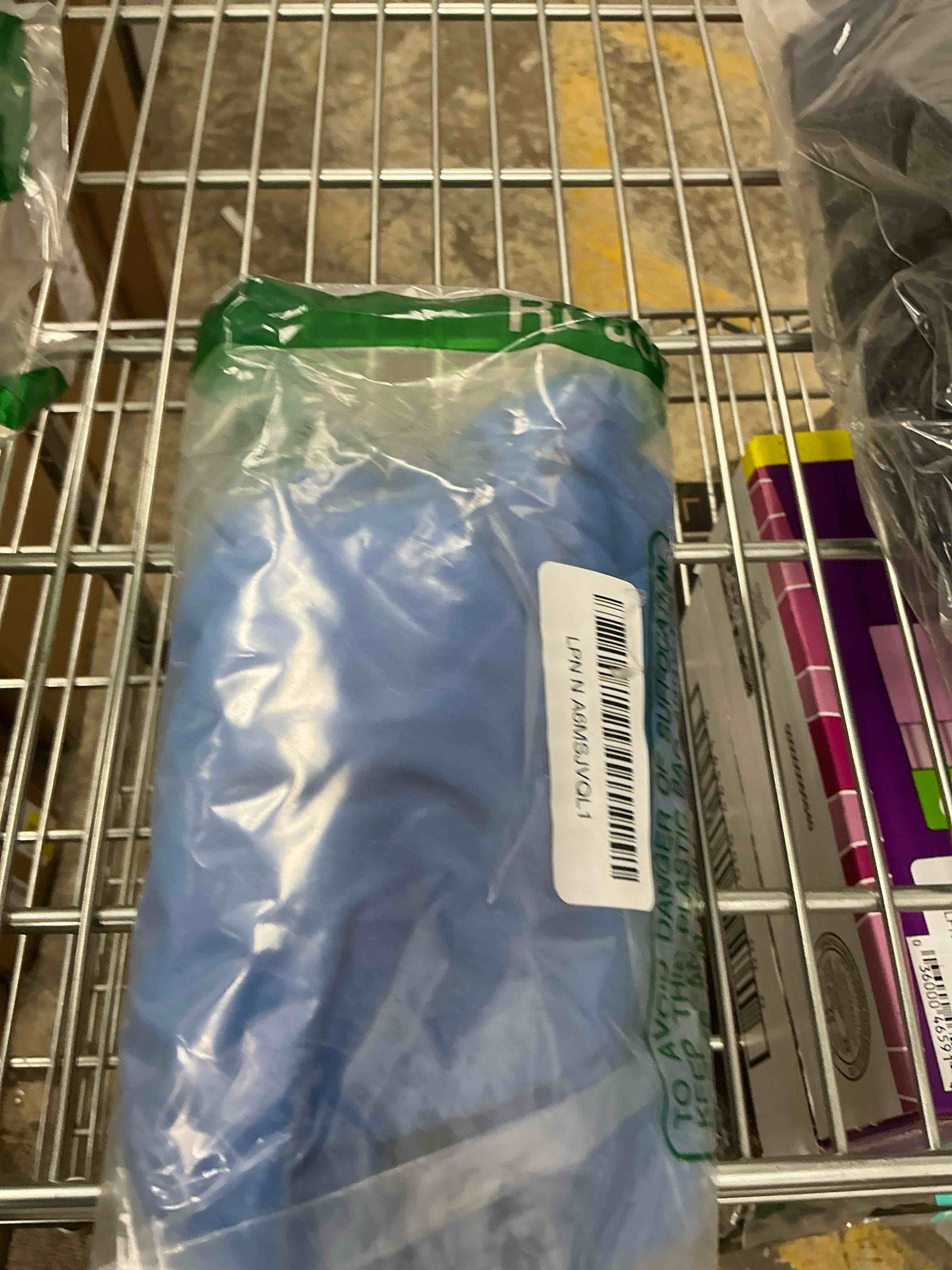 Condition photo showing Good Condition for ZIGJOY Shark-Fin Transition Swaddle - 1.0 Tog Baby Sleep Sack 3-6 Months Soft Cotton Transitional Baby Wearable Blanket with 2-Way Zipper for All Seasons, Blue, Medium