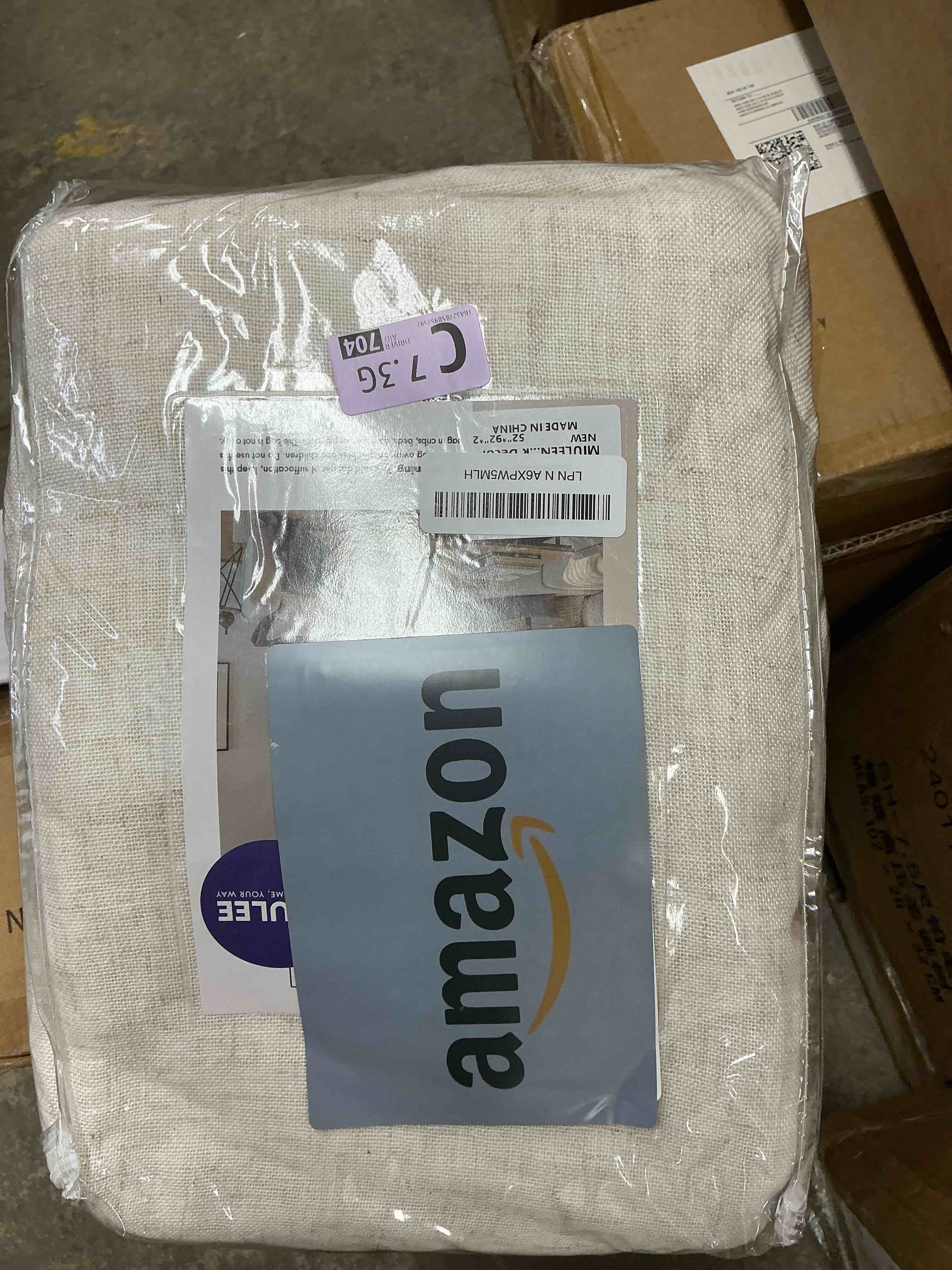 Condition photo showing New/Like New for MIULEE Natural White Linen Curtains 92 Inch Length 2 Panels for Bedroom Living Room, Soft Thick Linen Textured Window Drapes Semi Sheer Light Filtering Back Tab Rod Pocket Burlap Look Decor 52"W x 92"L (Pack of 2) Natural Linen White