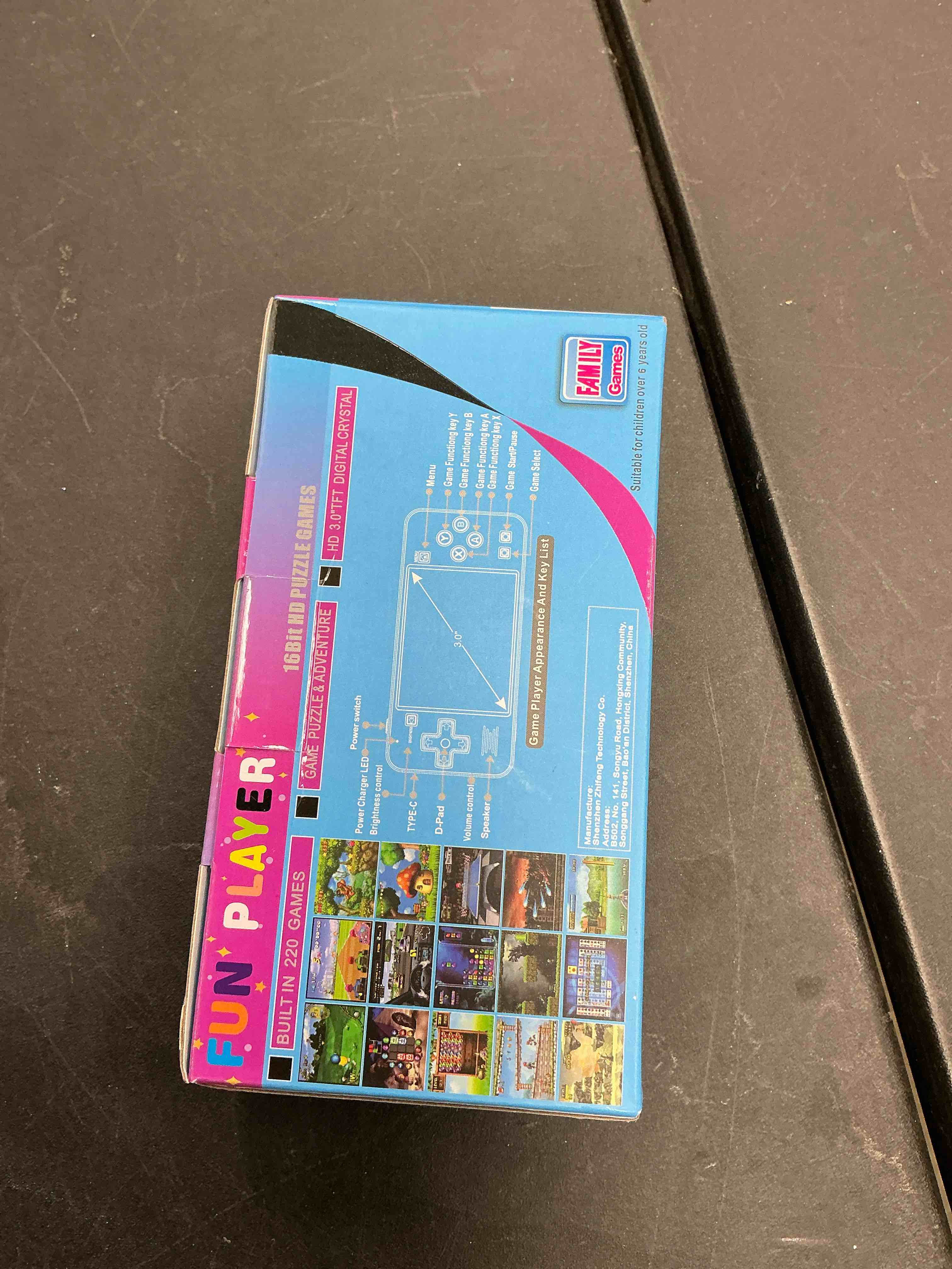 Condition photo showing New/Like New for Handheld Game for Kids -Preloaded 220 Retro Video Games, Portable Gaming Player with Rechargeable Battery 3.0" LCD Screen, Mini Arcade Electronic Toy Gifts for Boys Girls (Red) Pink