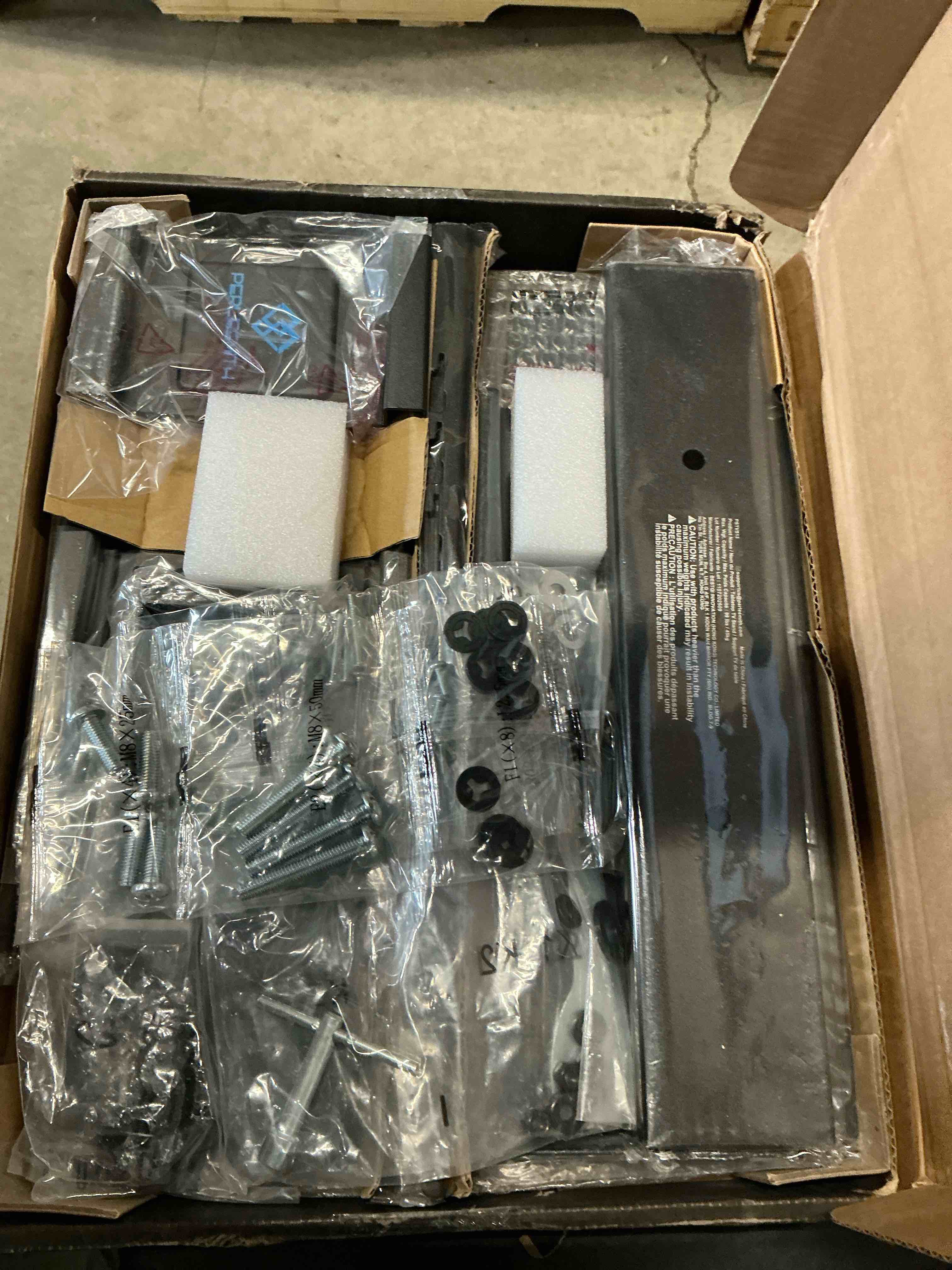 Condition photo showing New/Like New for PERLESMITH Universal Swivel TV Stand Legs for 37-75 inch TVs, Height Adjustable Tabletop Mount Holds up to 99lbs, Television Table TV Stands for Livingroom & Bedroom, Universal VESA 600x400mm, PSTVS13 37-75 Inch Screen