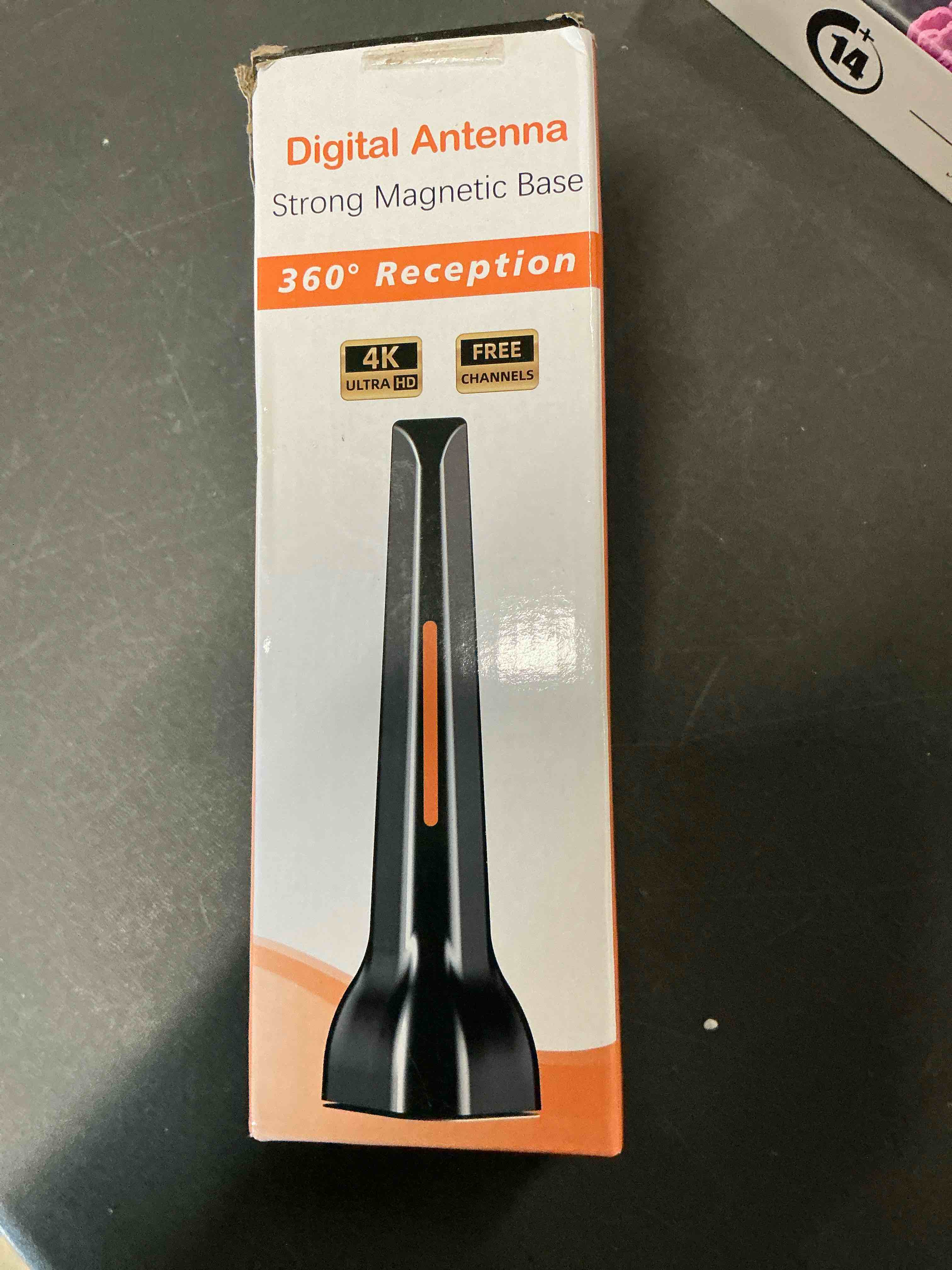 Condition photo showing New/Like New for Indoor TV Antenna for Local Channels, 2026 Upgrade Digital TV Antenna for Smart TV Indoor Without Cable -Magnetic Base, 360° Reception, 8.2Ft Cable, 120 Mile Range - Support All HDTVs After 2007 indoor tv antenna-07094