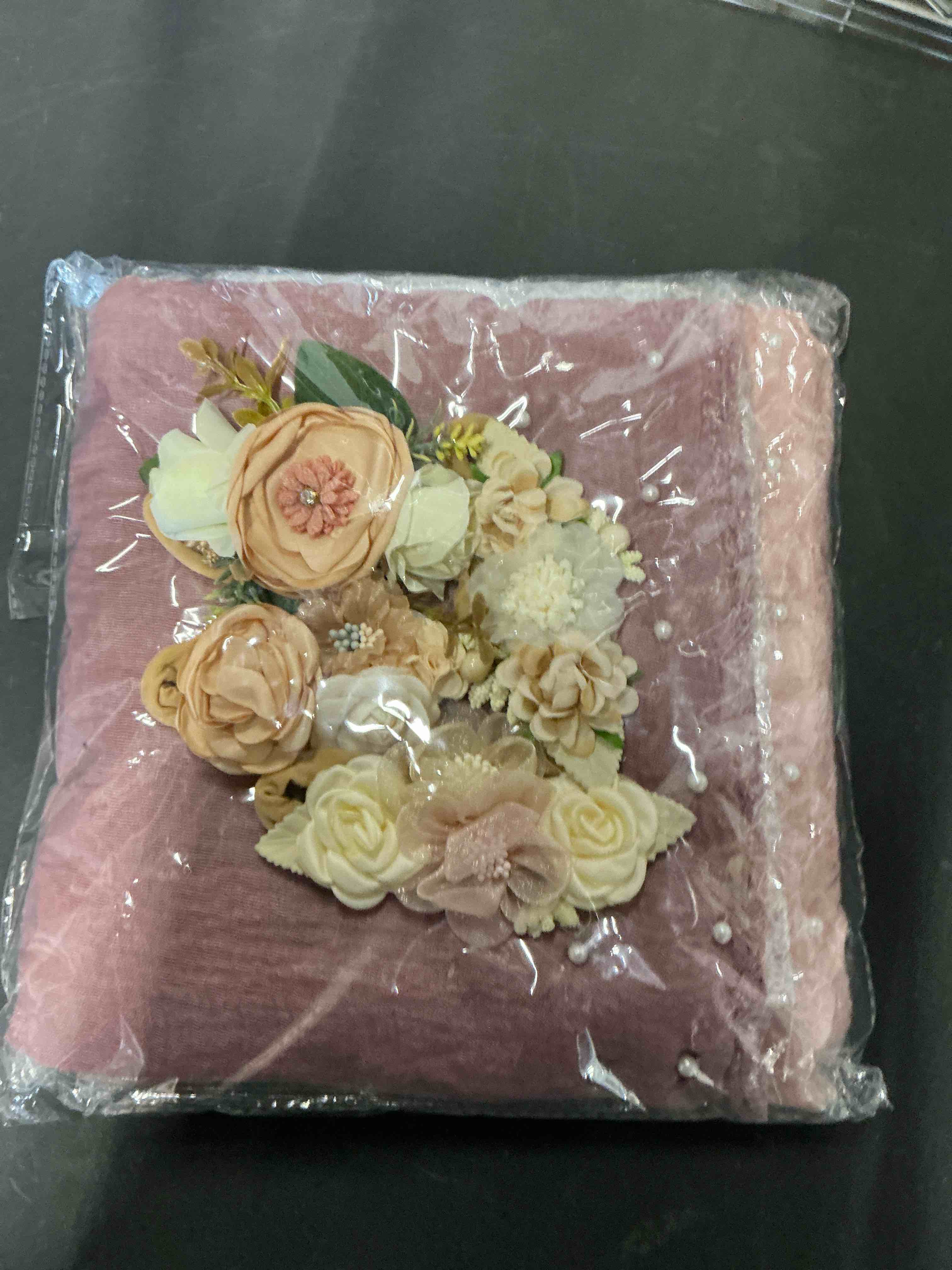 Condition photo showing Good Condition for 9PCS Newborn Wrap Photography Props Kits, Newborn Swaddle with 3 Colors Baby Handmade Pearl Wrap Blanket for Photoshoot Outfit 6PCS Baby Flower Headband Photo Props for Boy Girl Infant Toddler