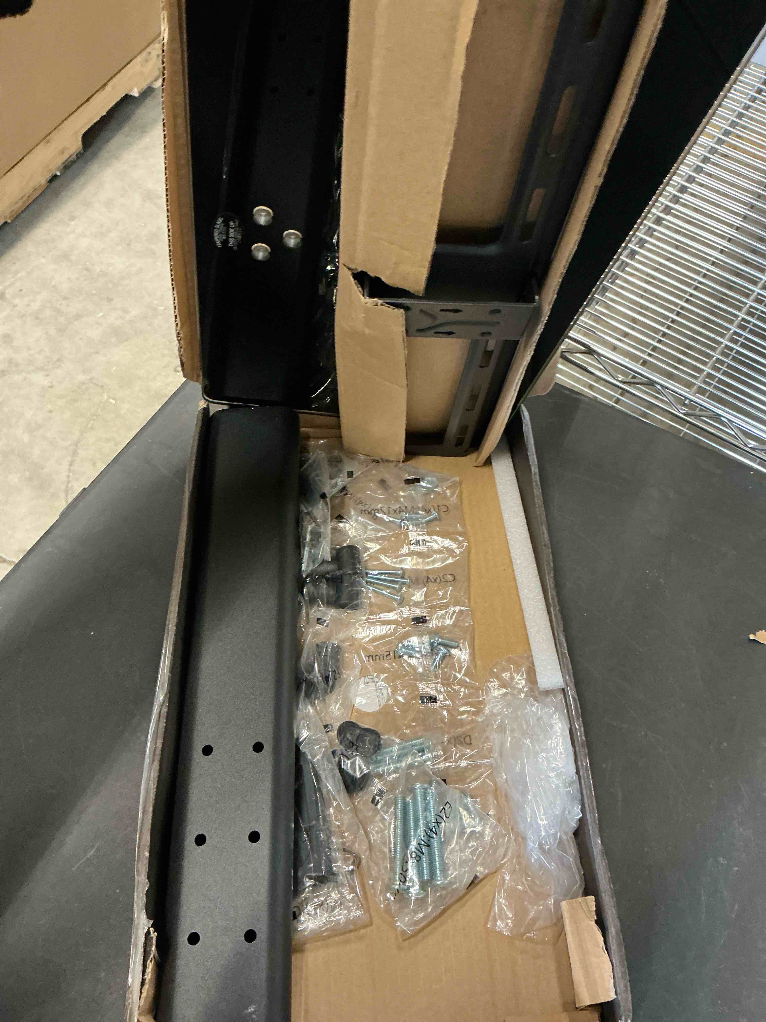 Condition photo showing Good Condition for PERLESMITH Universal Swivel TV Stand Legs for 24-60 inch LCD LED TVs, Height Adjustable Television Mount Stand with Tempered Glass Base, Universal VESA Mount 400×400mm, Holds up to 88lbs, PSTVS09