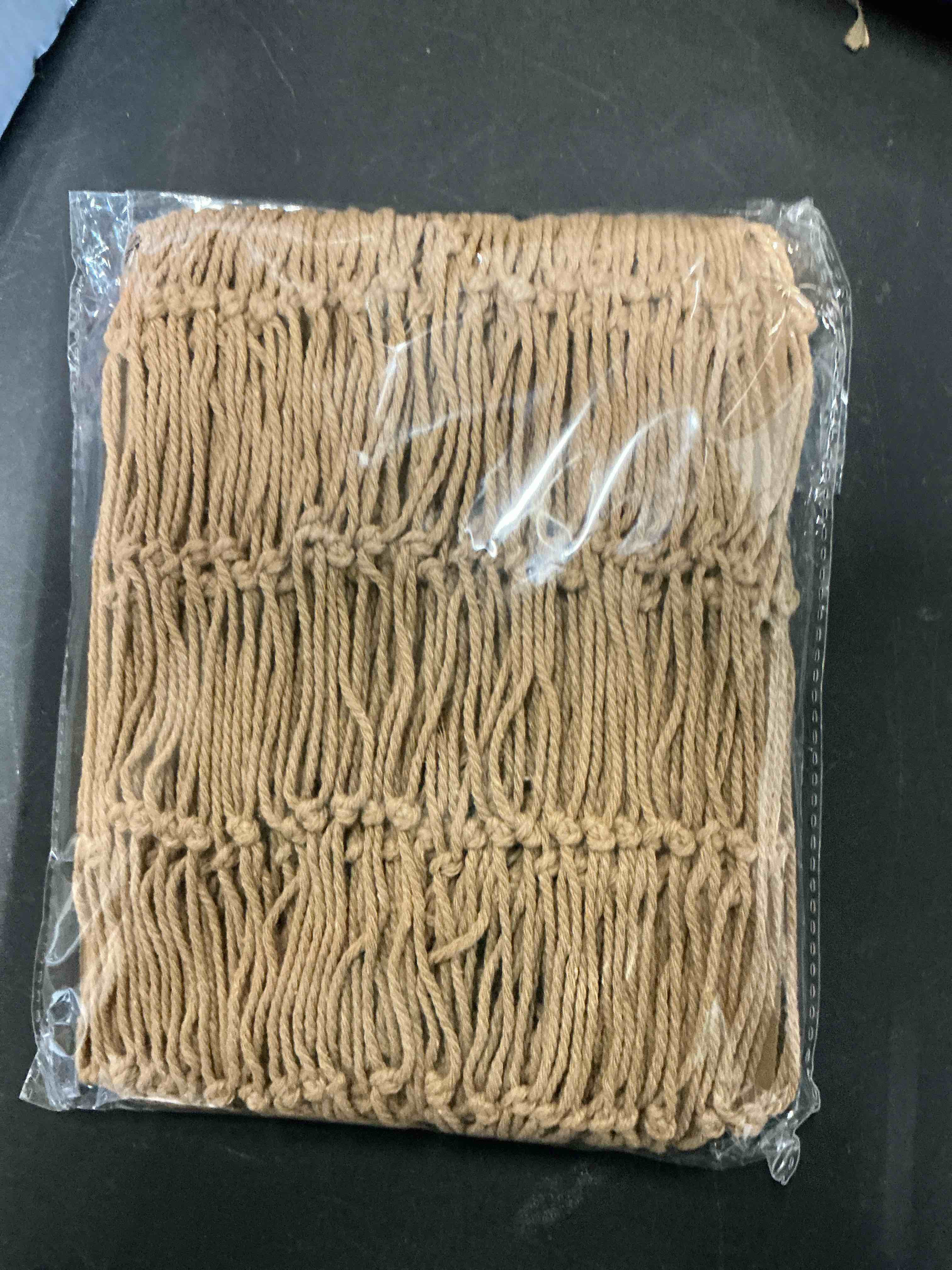 Condition photo showing New/Like New for Decorative Fishing Net 80x40 Inch, Patioland Large Caramel Picture Fish Net, Wall Photo Hanging Fishnet for Nautical Mermaid Pirate Ocean Themed Hawaii Beach Under The Sea Party Decorations (1 Pack) 1 pcs Caramel
