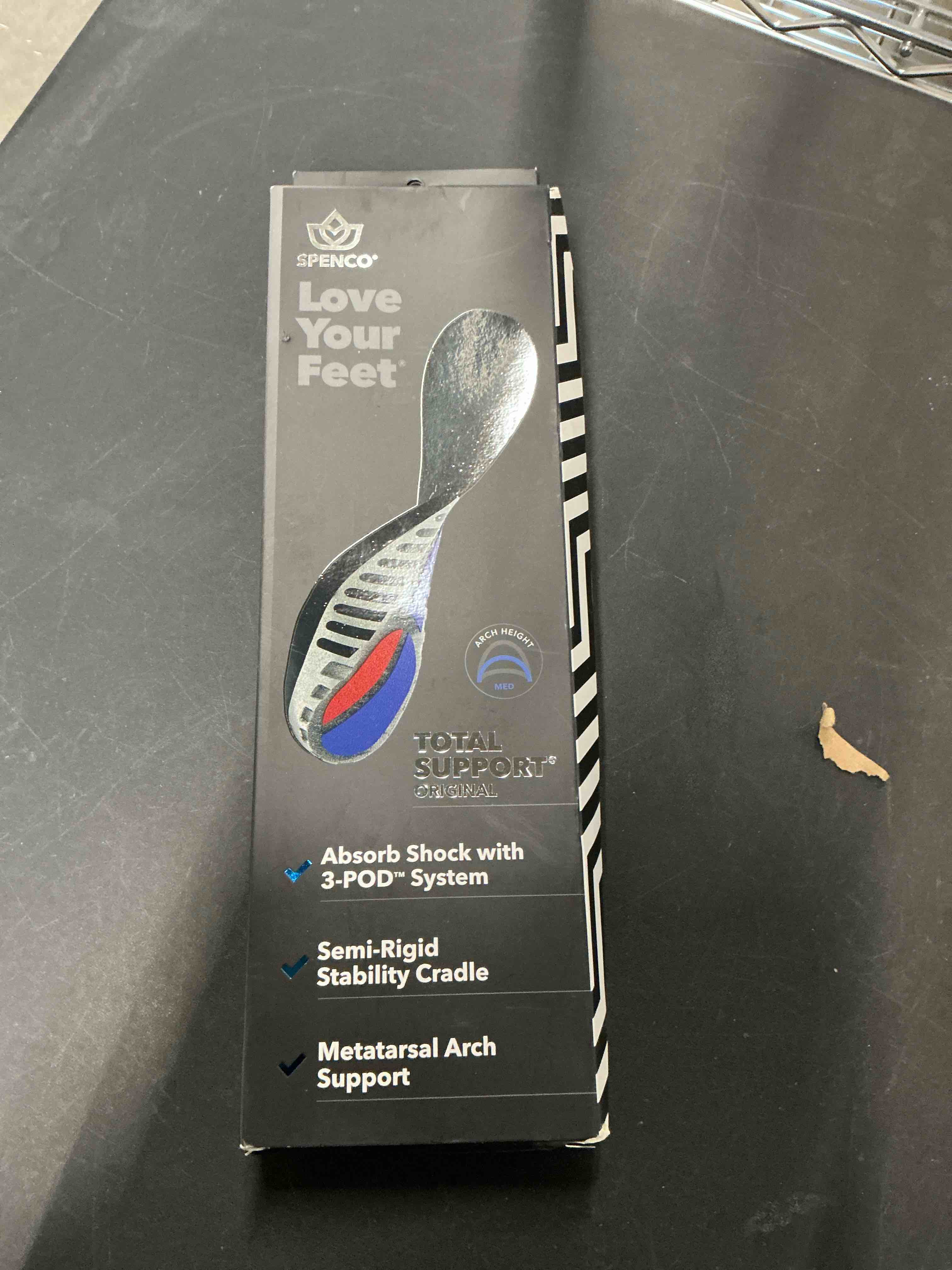 Condition photo showing New/Like New for Spenco Total Support Original Insole, Women's 11-12.5/Men's 10-11.5