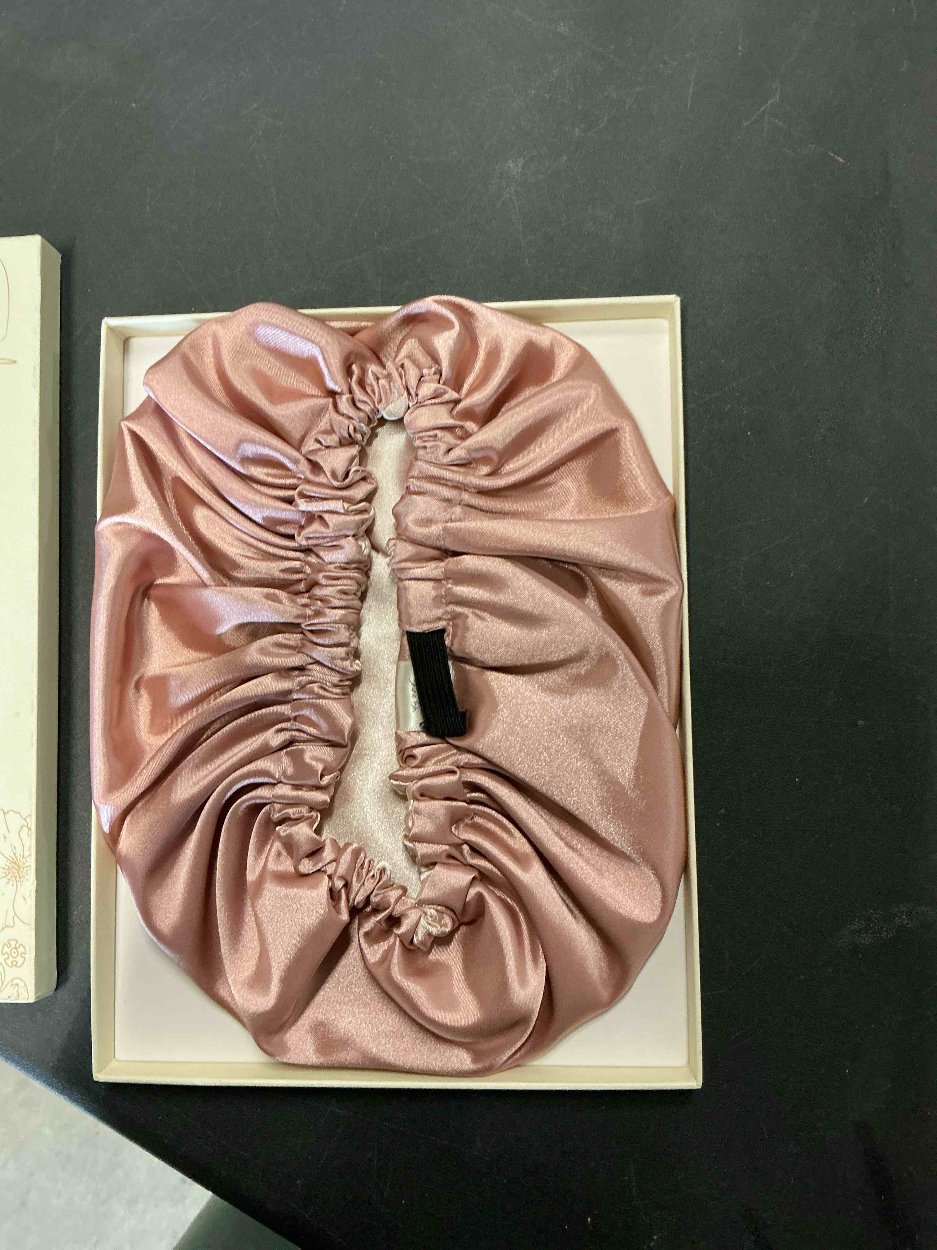 Condition photo showing Good Condition for YANIBEST Adjustable Satin Bonnet Double Layer Hair Bonnet for Sleeping Bonnets for Women Hats Curly Natural Hair, Blush Pink One Size Blush Pink