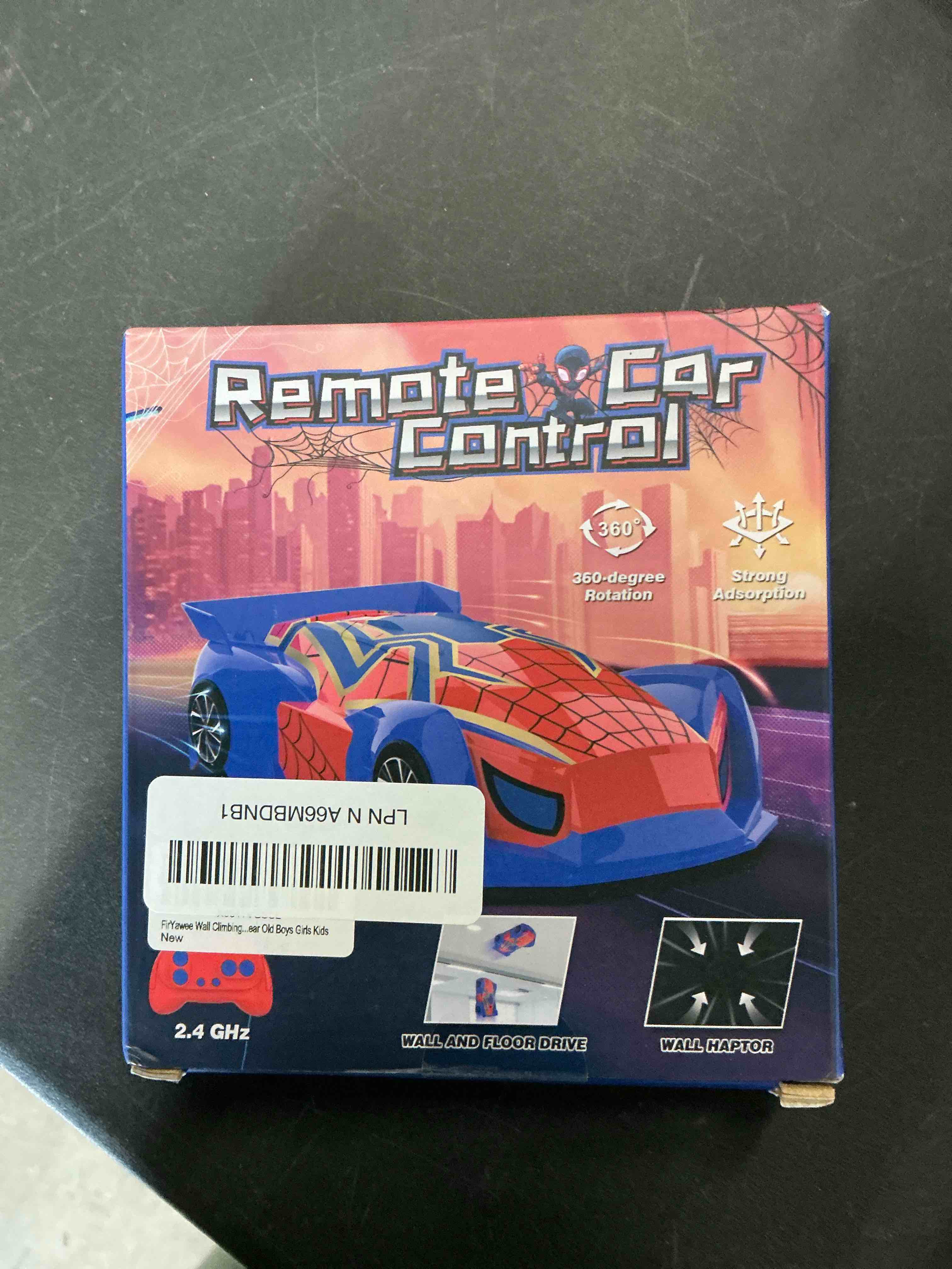 Condition photo showing Good Condition for Wall Climbing Remote Control Car Mini, Spider 360° Rotating RC Stunt Car, Rechargeable RC Cars Toys for 3 4 5 6 7 8 9 10 11 12 Year Old Boys Girls Kids Red&blue Mini