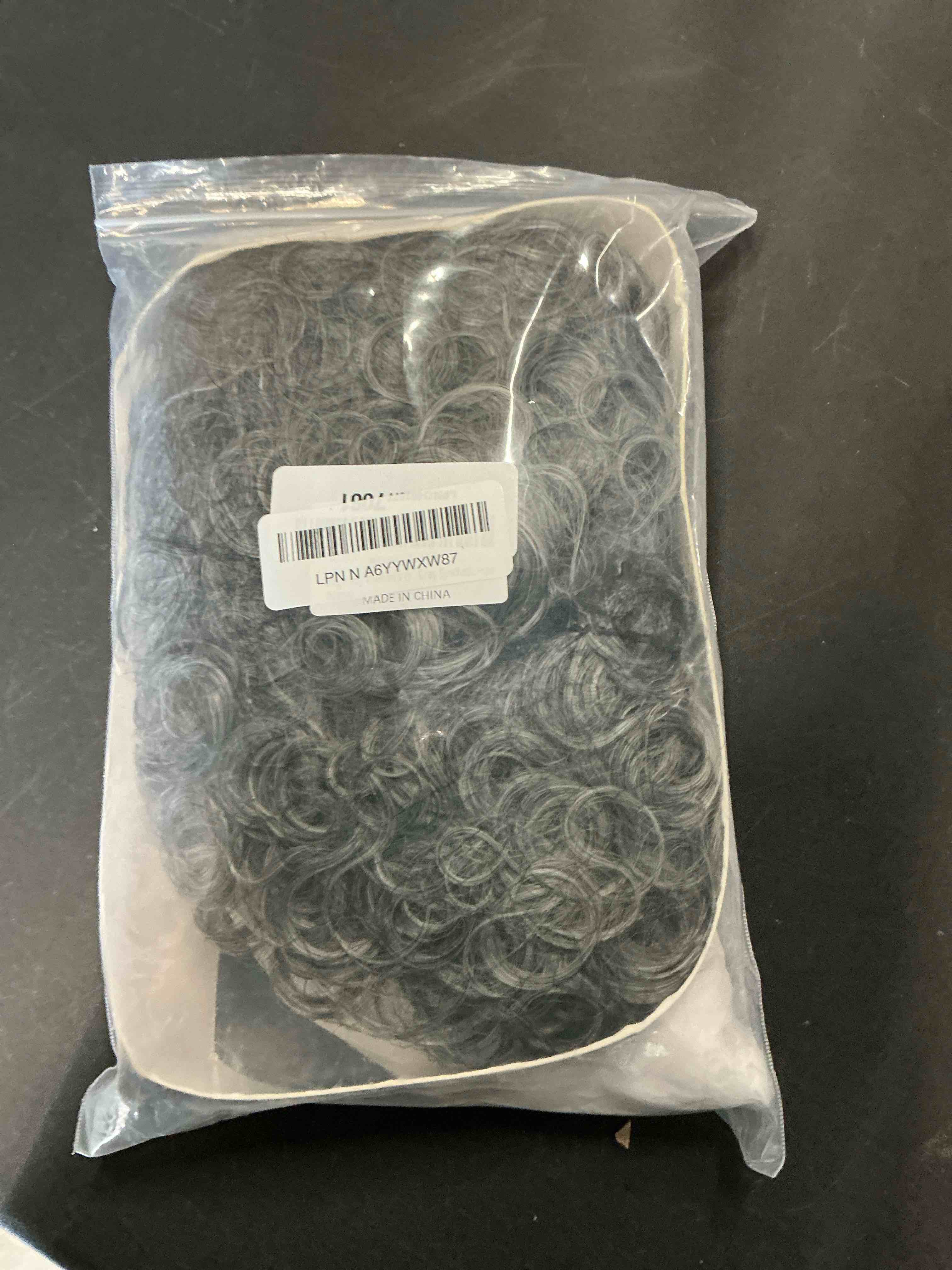 Condition photo showing Good Condition for Wiginway Women's Wigs Mid Length Natural Curly Wig Silver Gray Synthetic Hair