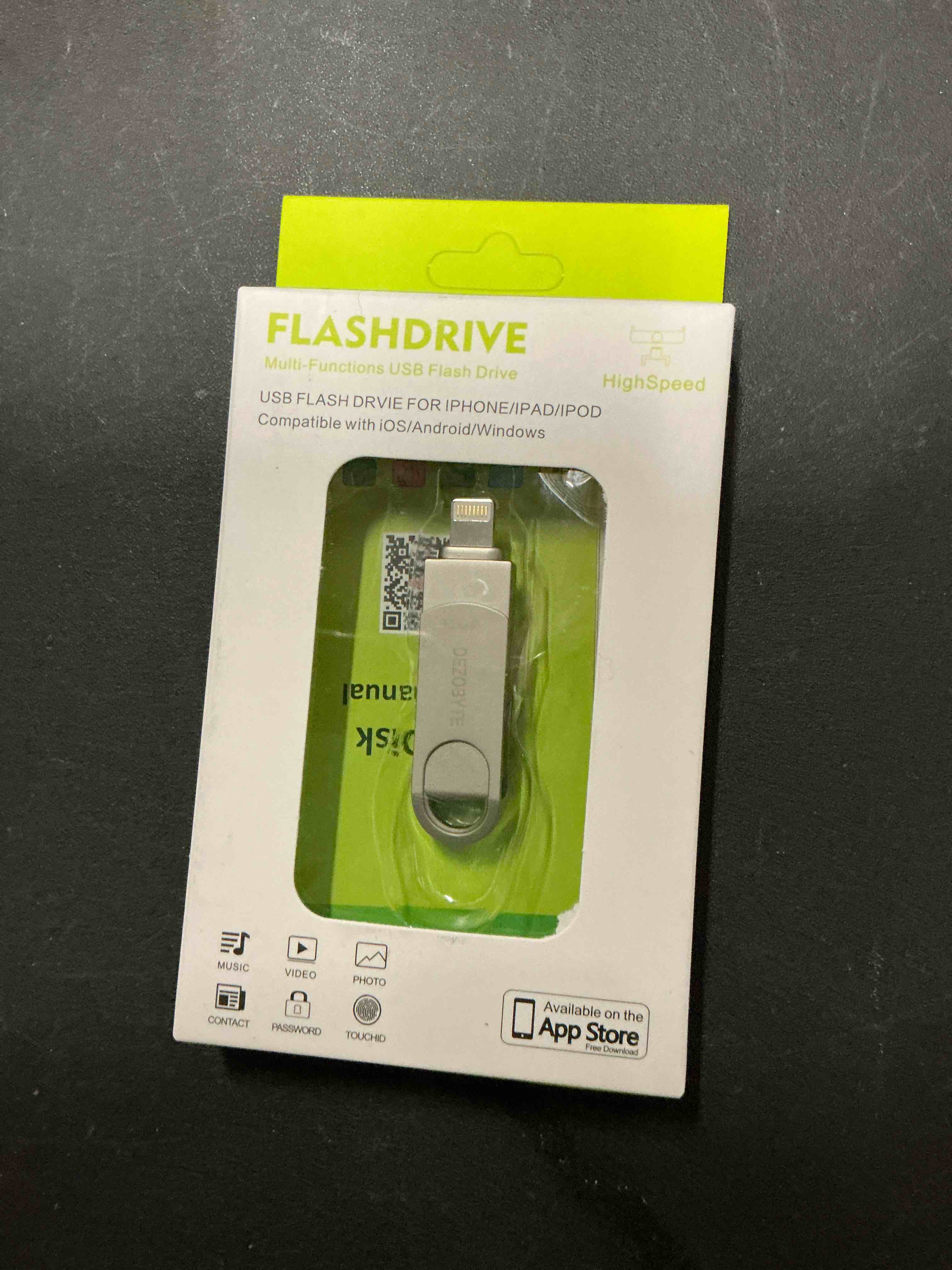 Condition photo showing New/Like New for 512GB Flash Drive Phone Photo Stick Thumb Drive Compatible i Phone Android USB C and PC Silver Silver 512 GB