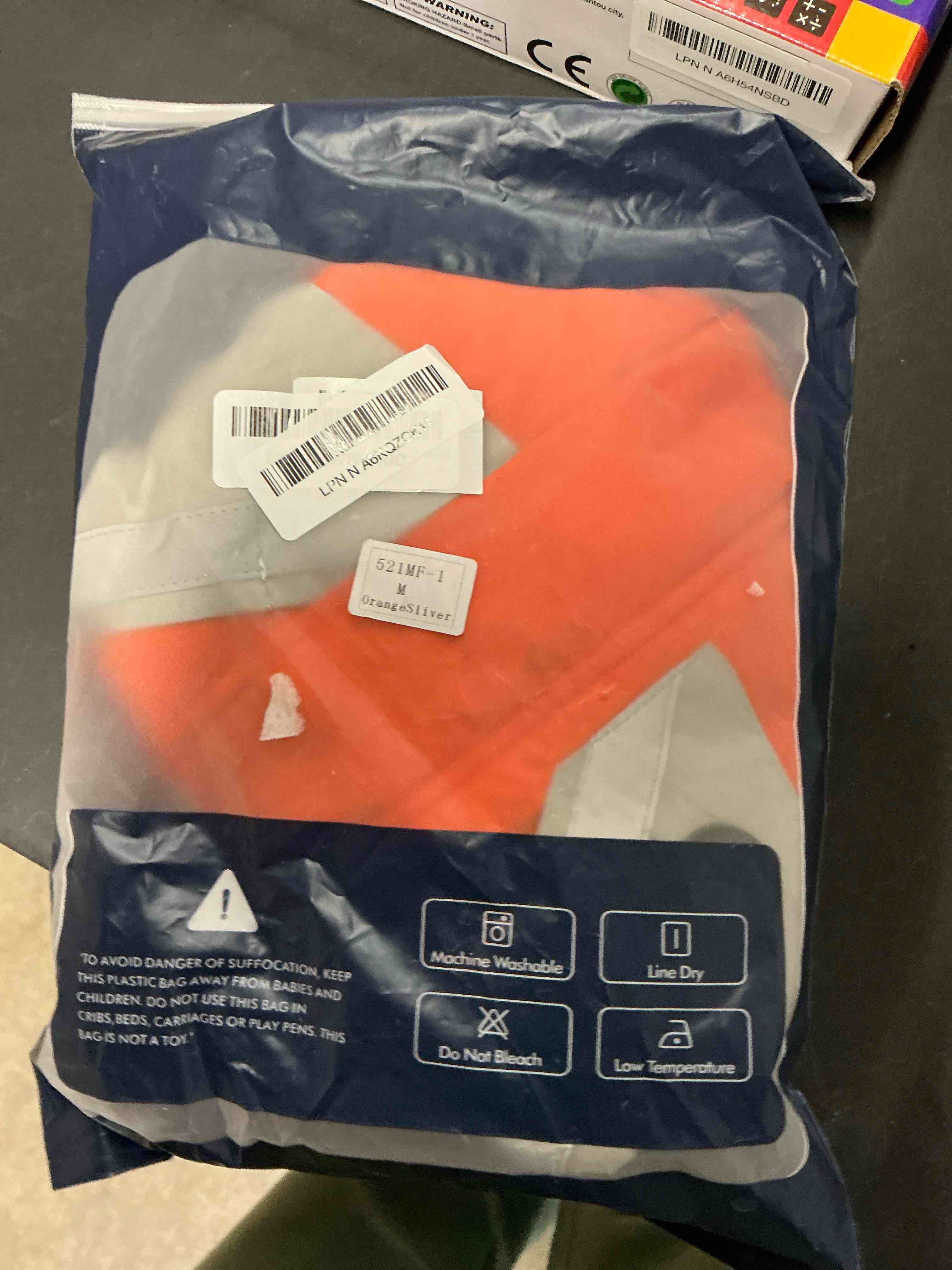 Condition photo showing Good Condition for IECOii Dog Winter Coat Waterproof - Orange, Medium - Dog Coat with Harness Built in for Medium Dogs, Thermal Warm Fleece Lined with Zip Up Cold Weather Jacket,Reflective Snowsuit for Outdoor Hiking Medium(Chest:20.9 in) Orange