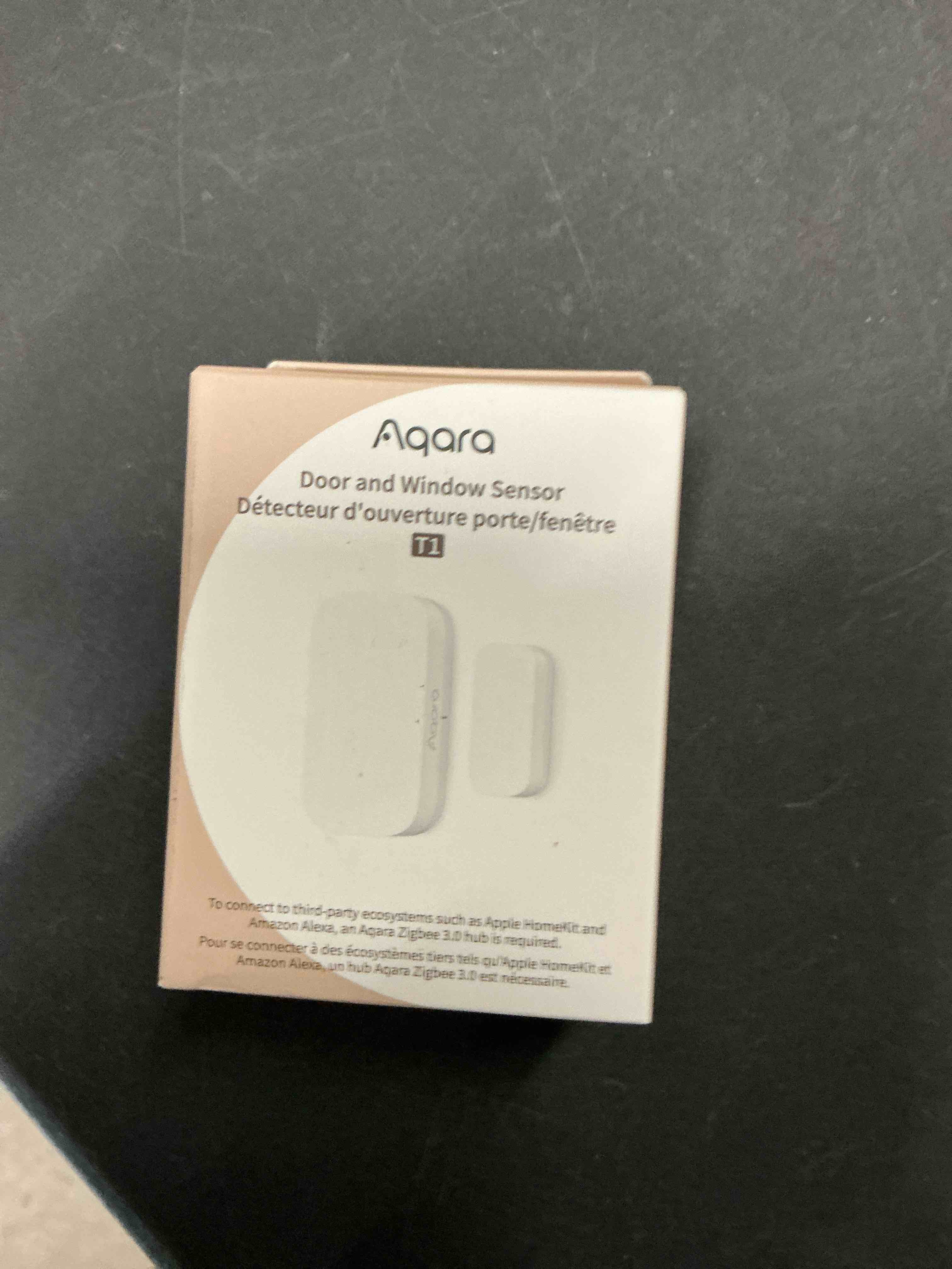 Condition photo showing New/Like New for Aqara Zigbee Door and Window Sensor, Wireless Contact Sensor, Home Automation, Requires Aqara Hub (not 3rd-Party), Zigbee Connection, Kid Safety, Compatible with Apple HomeKit, Alexa, IFTTT