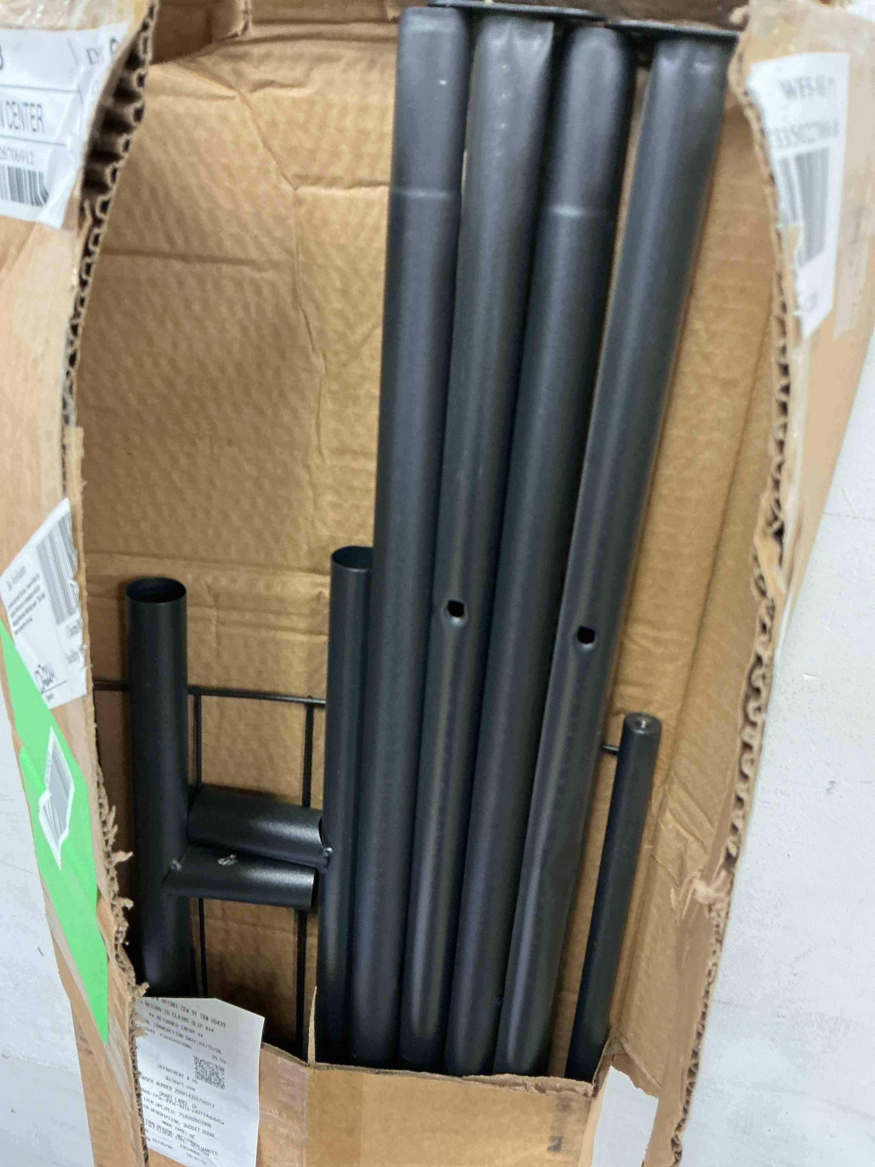Condition photo showing Good Condition for SUSUZI Double Rods Garment Rack with Wheels  2 Tier Clothing Rack for Hanging Clothes