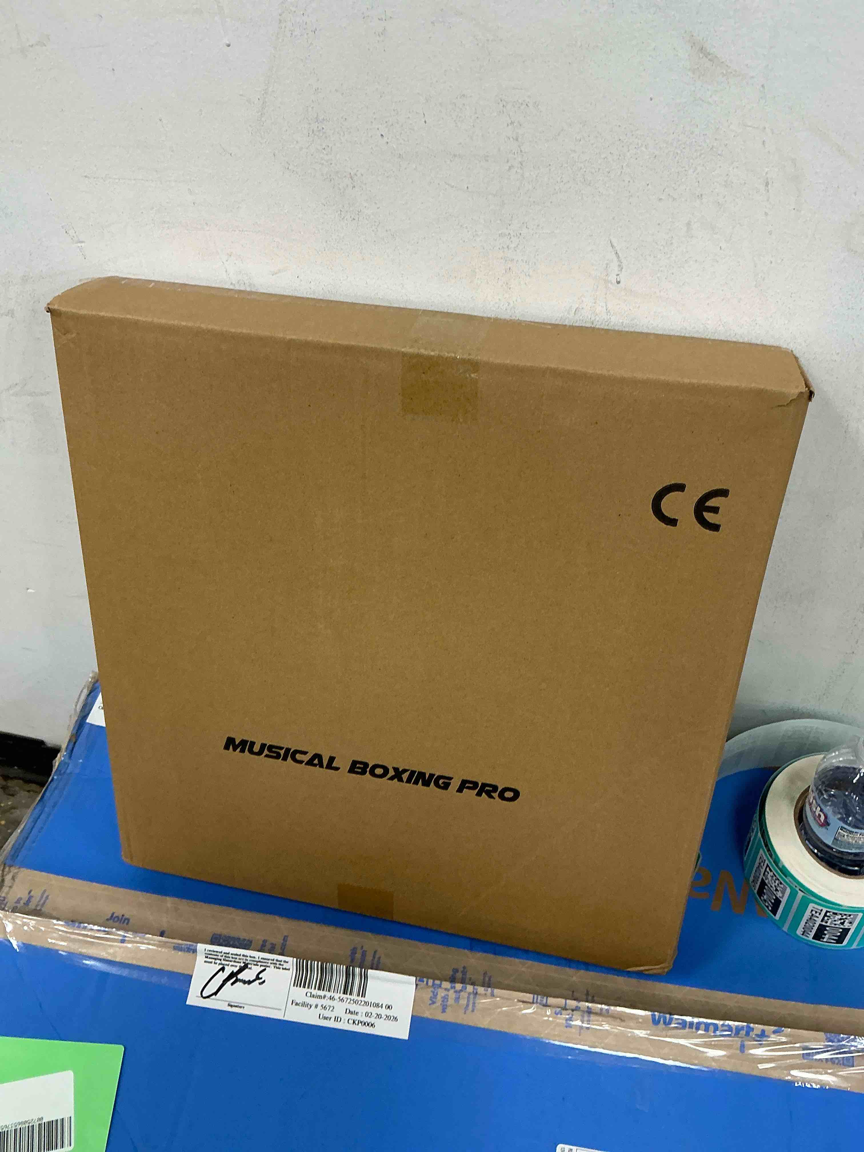 Condition photo showing New/Like New for Hlthair Music Boxing Machine with Gloves Boxing Equipment for Adults Workout Music Punching Machine