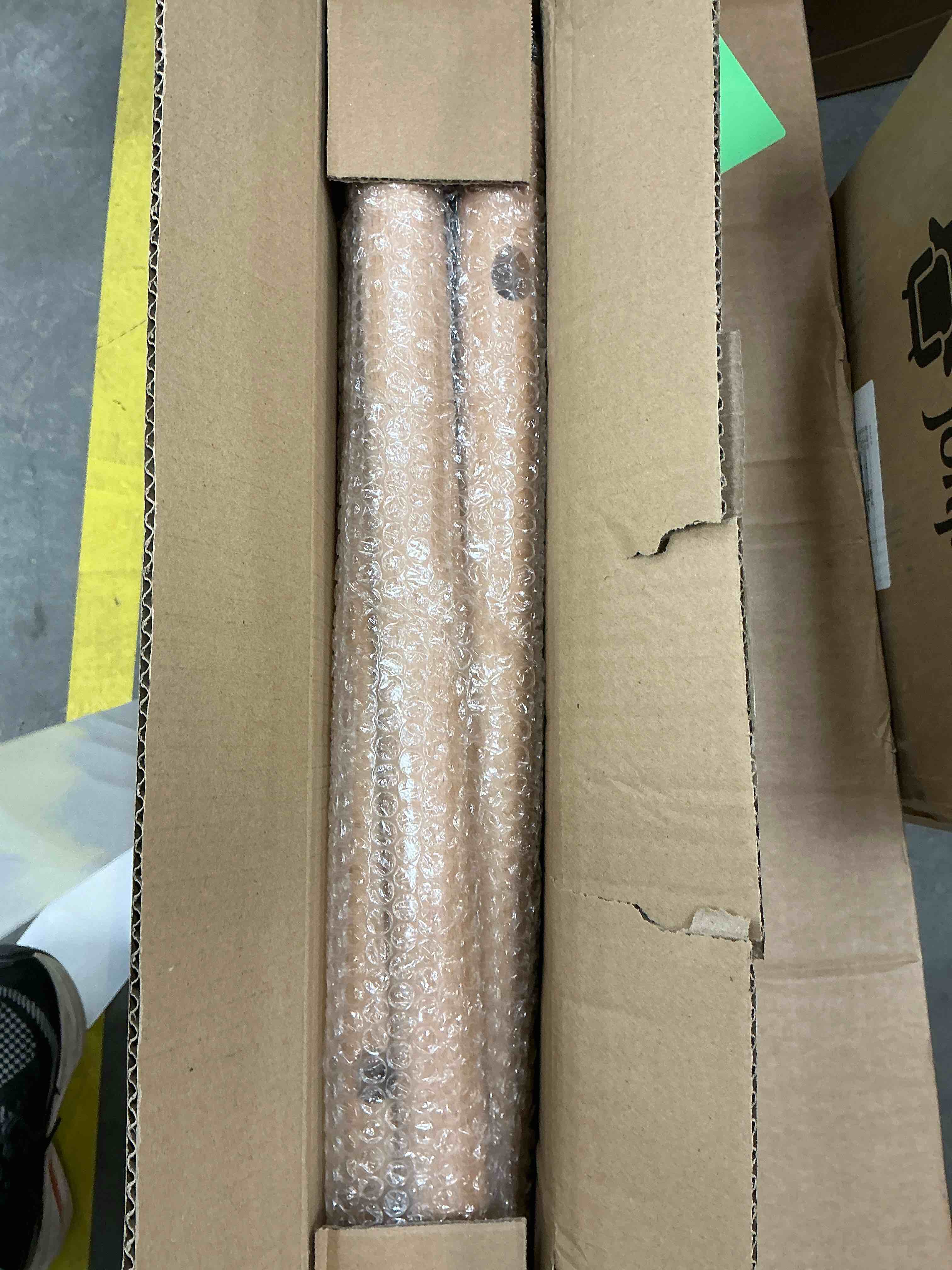 Condition photo showing New/Like New for TickJOY Wood Coat Rack Stand – Adjustable Standing Coat Tree with 8 Hooks, Natural Coat Hanger Stand for Bedroom, Hallway, Entryway, or Office