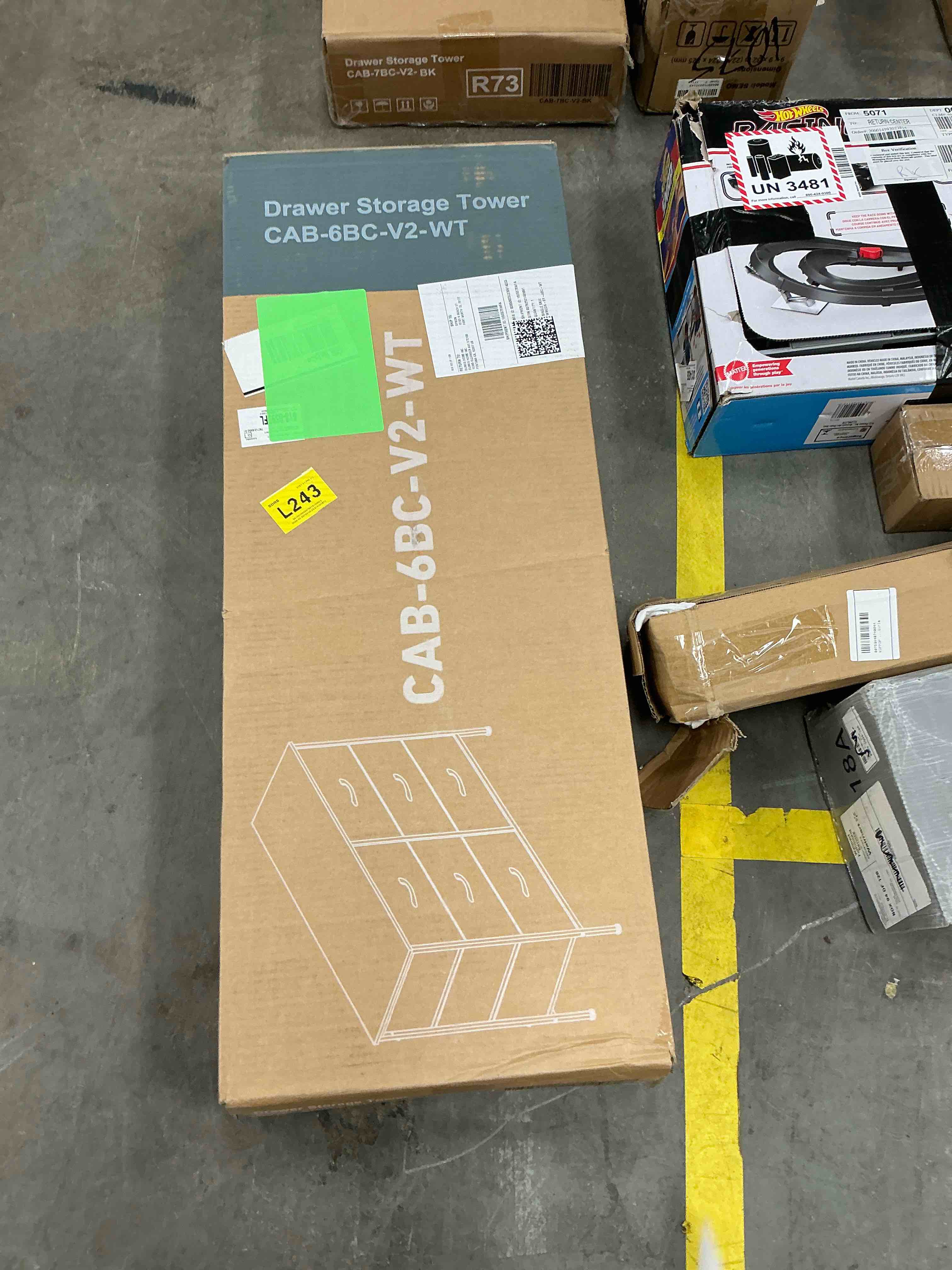 Condition photo showing New/Like New for CONCETTA 6-Drawer Fabric Dresser Storage Chest for Bedroom, Closet, Storage Furniture for Adults, White