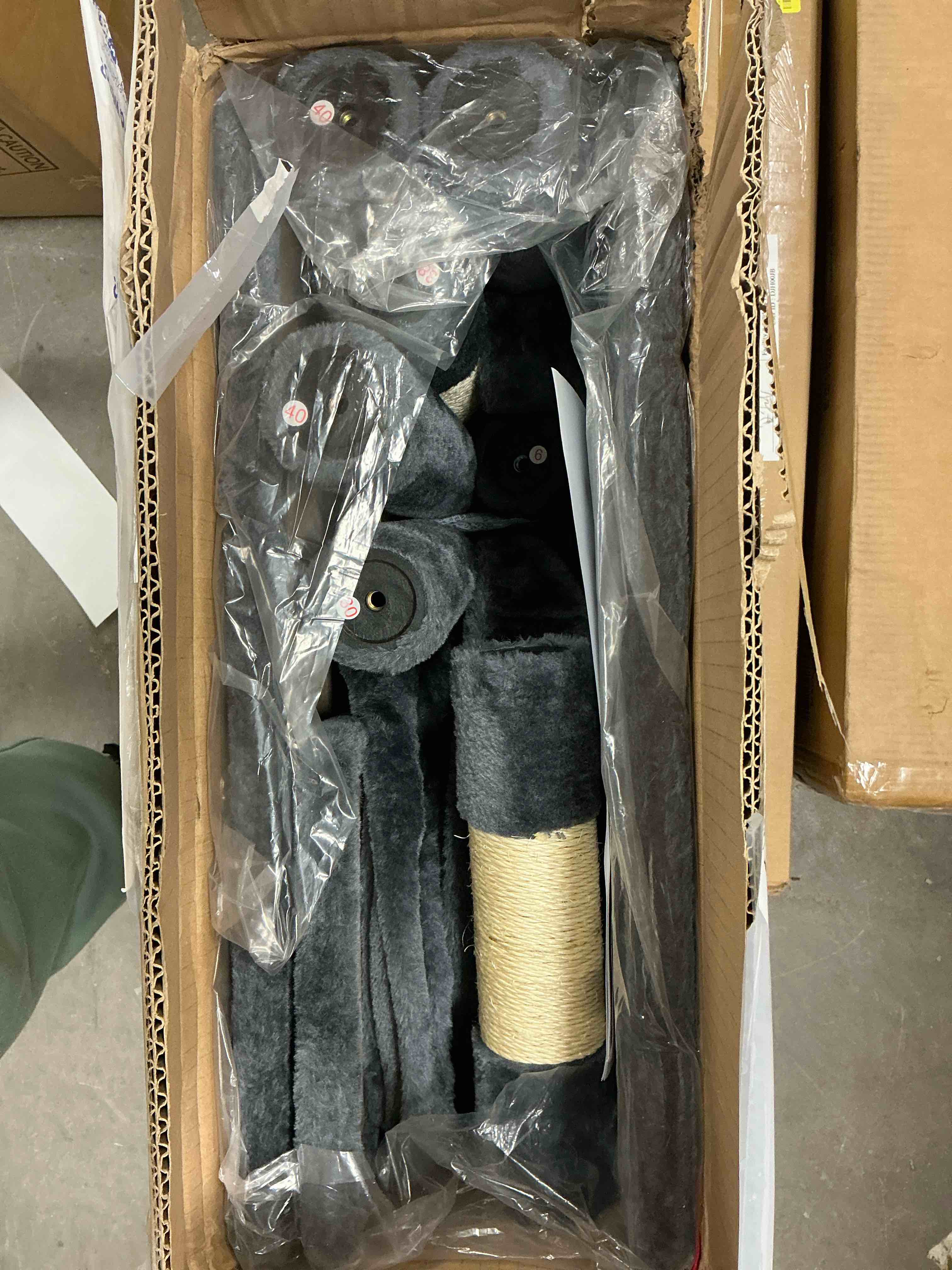 Condition photo showing Good Condition for BestPet 54in Cat Tree Tower  Scratch Posts  Condo  Toys  Dark Gray  Perfect for Active Cats